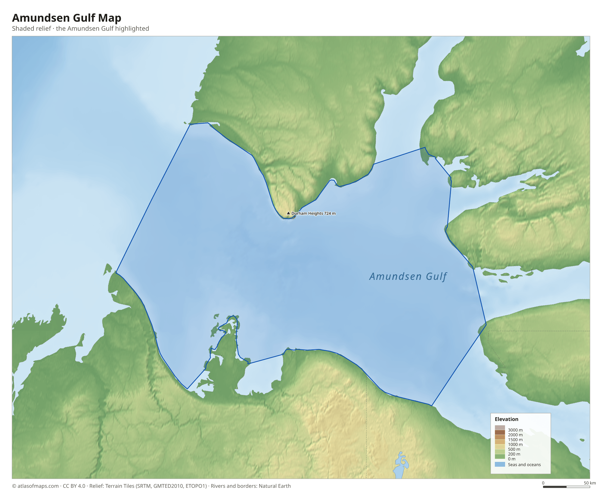 Amundsen Gulf Map