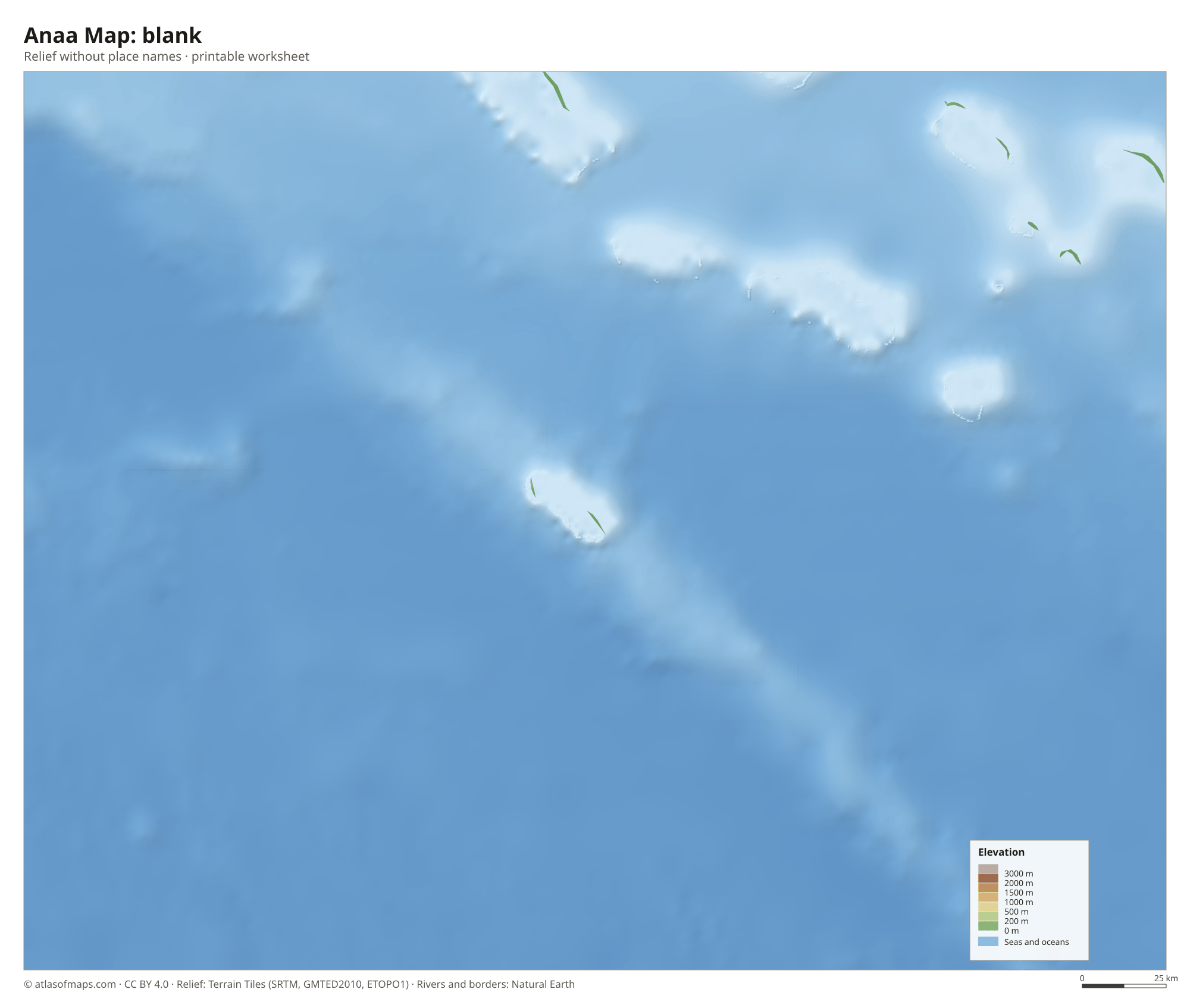 Anaa Map without names