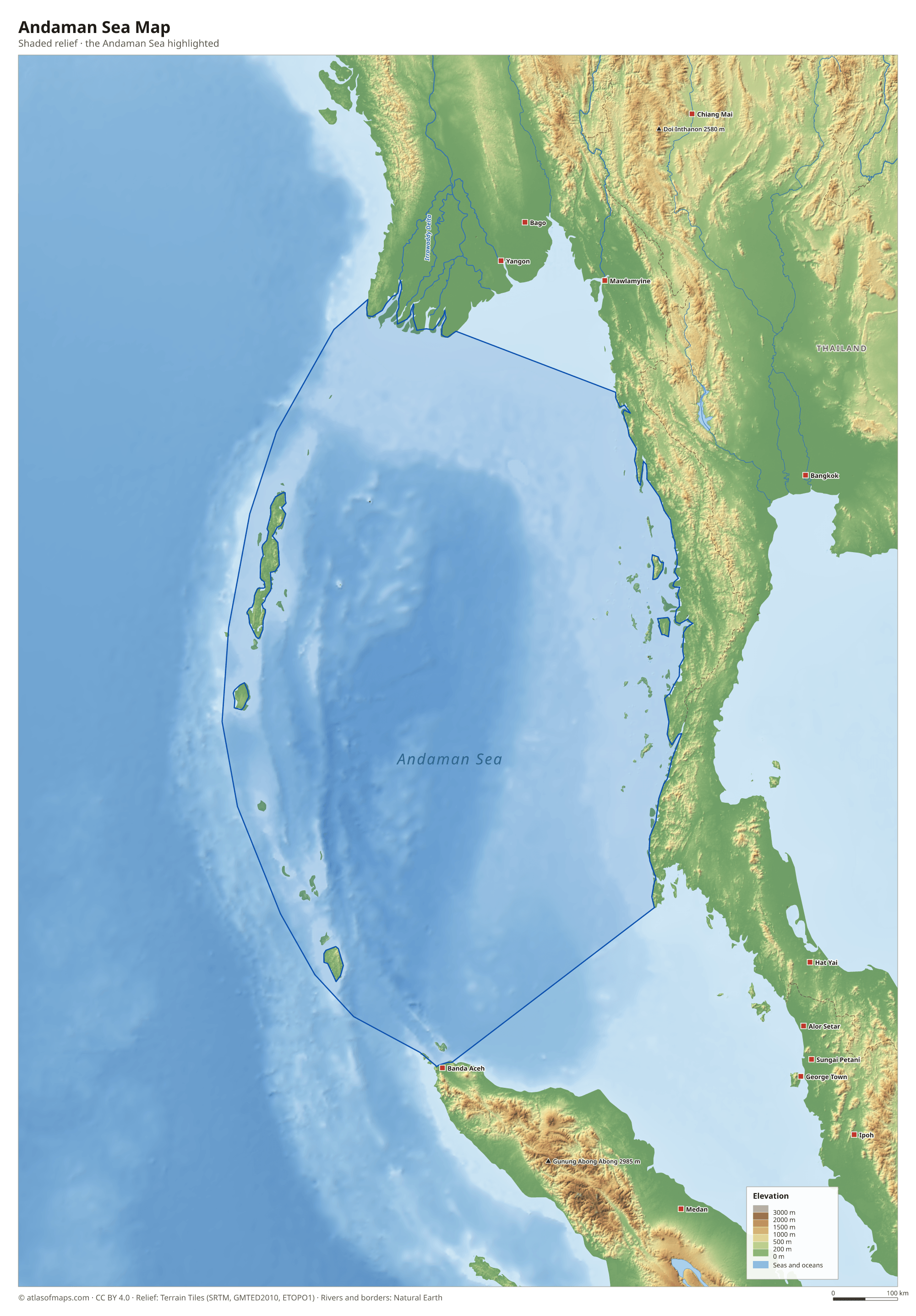 Andaman Sea Map