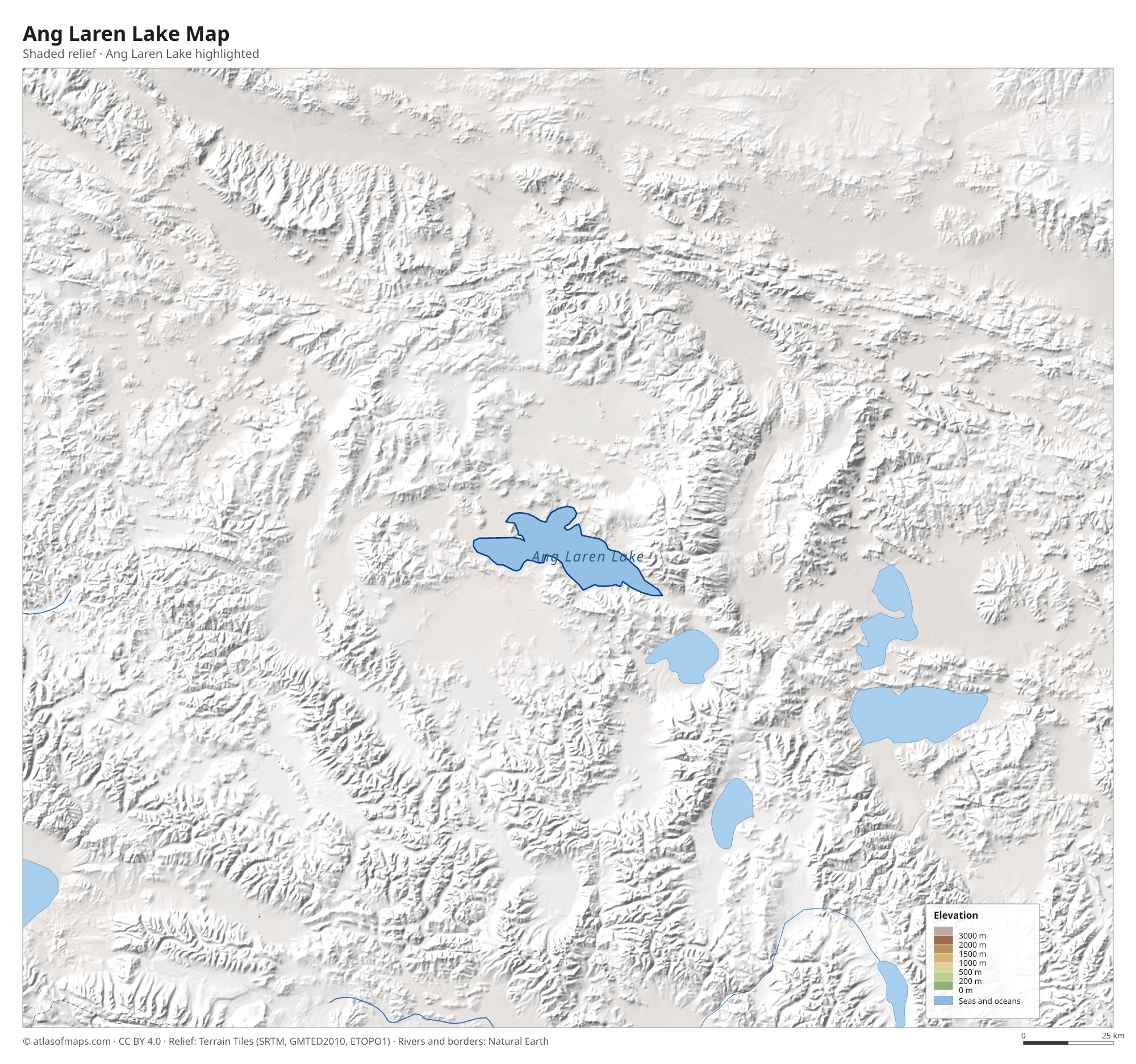 Ang Laren Lake Map