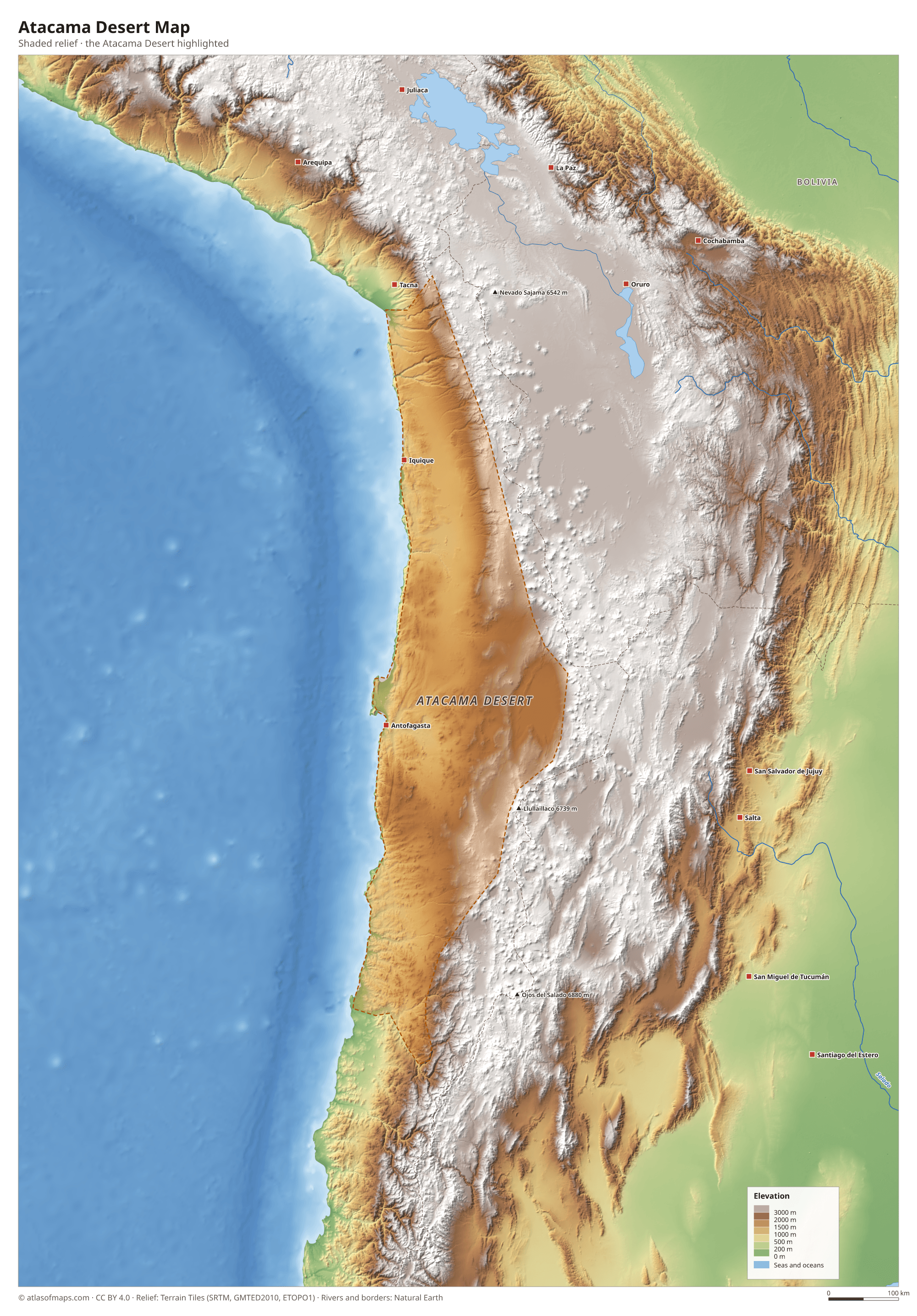 Atacama Desert Map