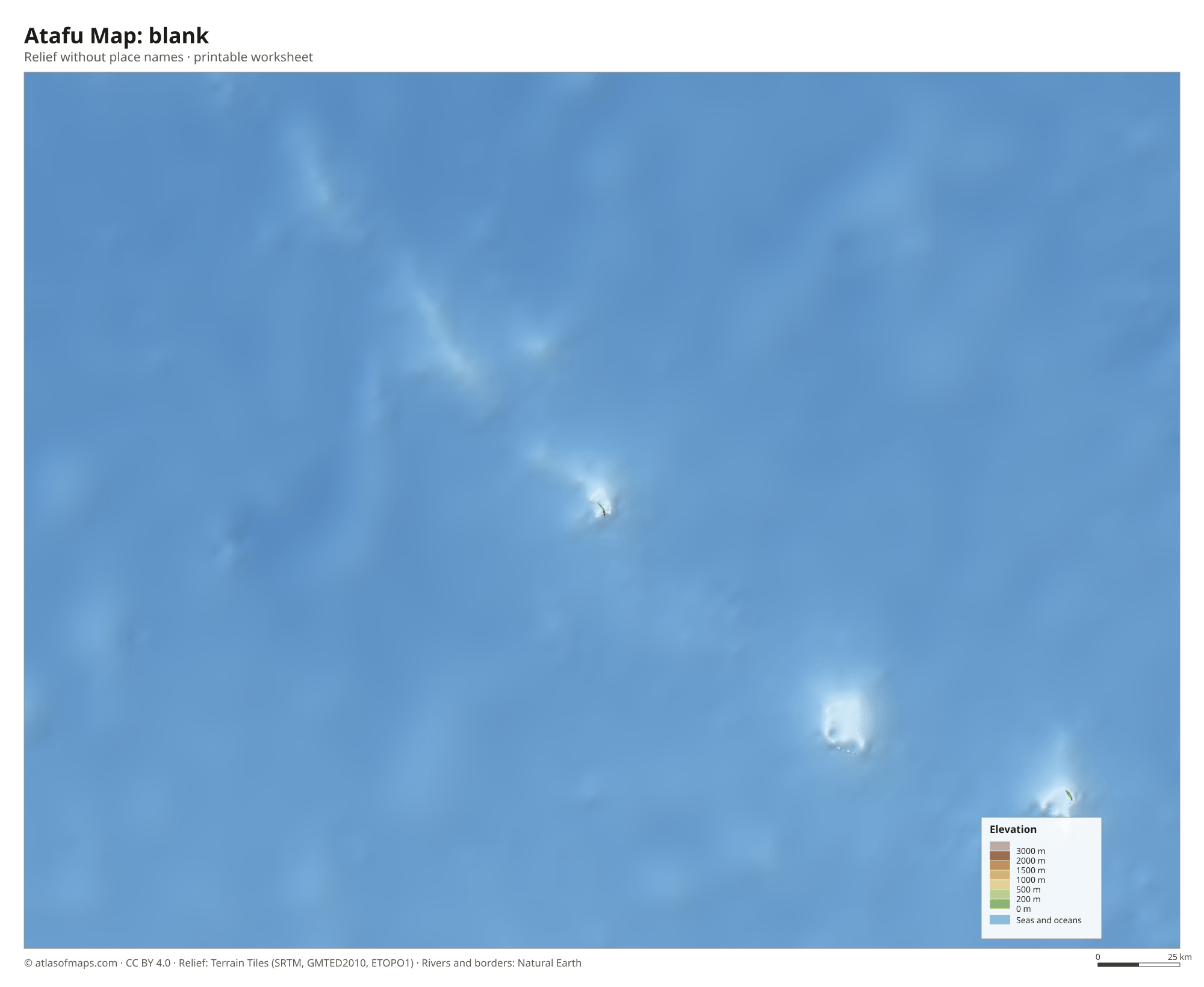 Atafu Map without names