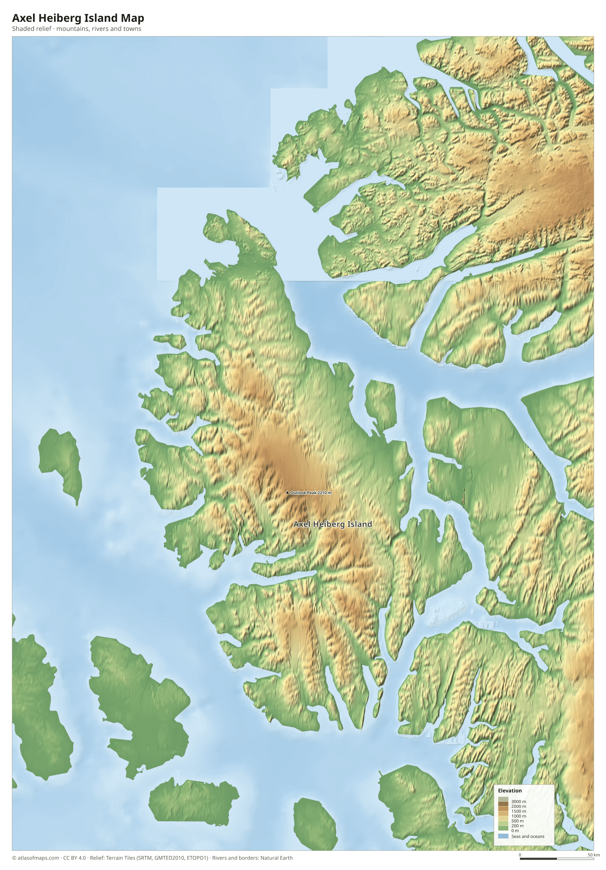 Axel Heiberg Island Map