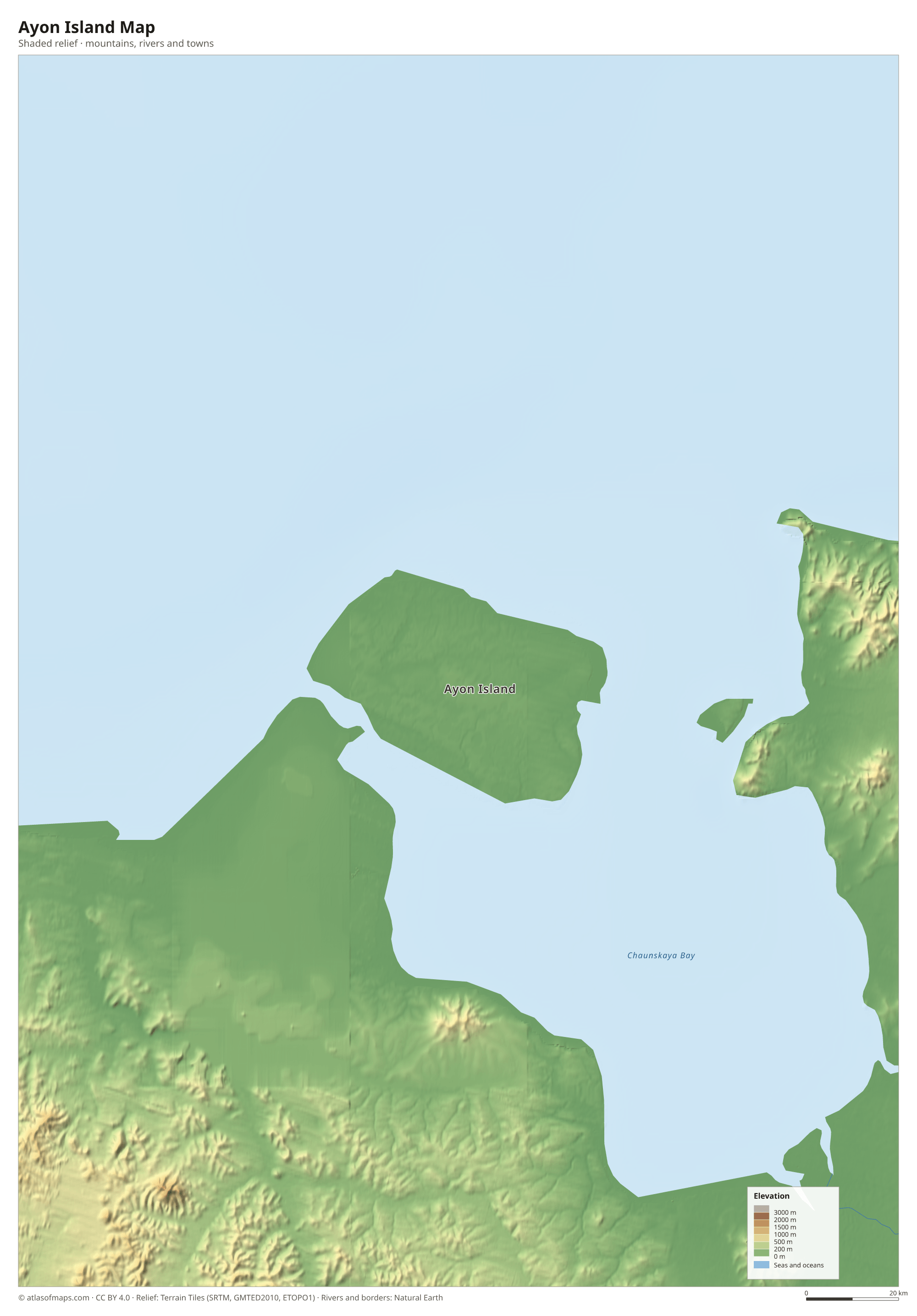 Ayon Island Map