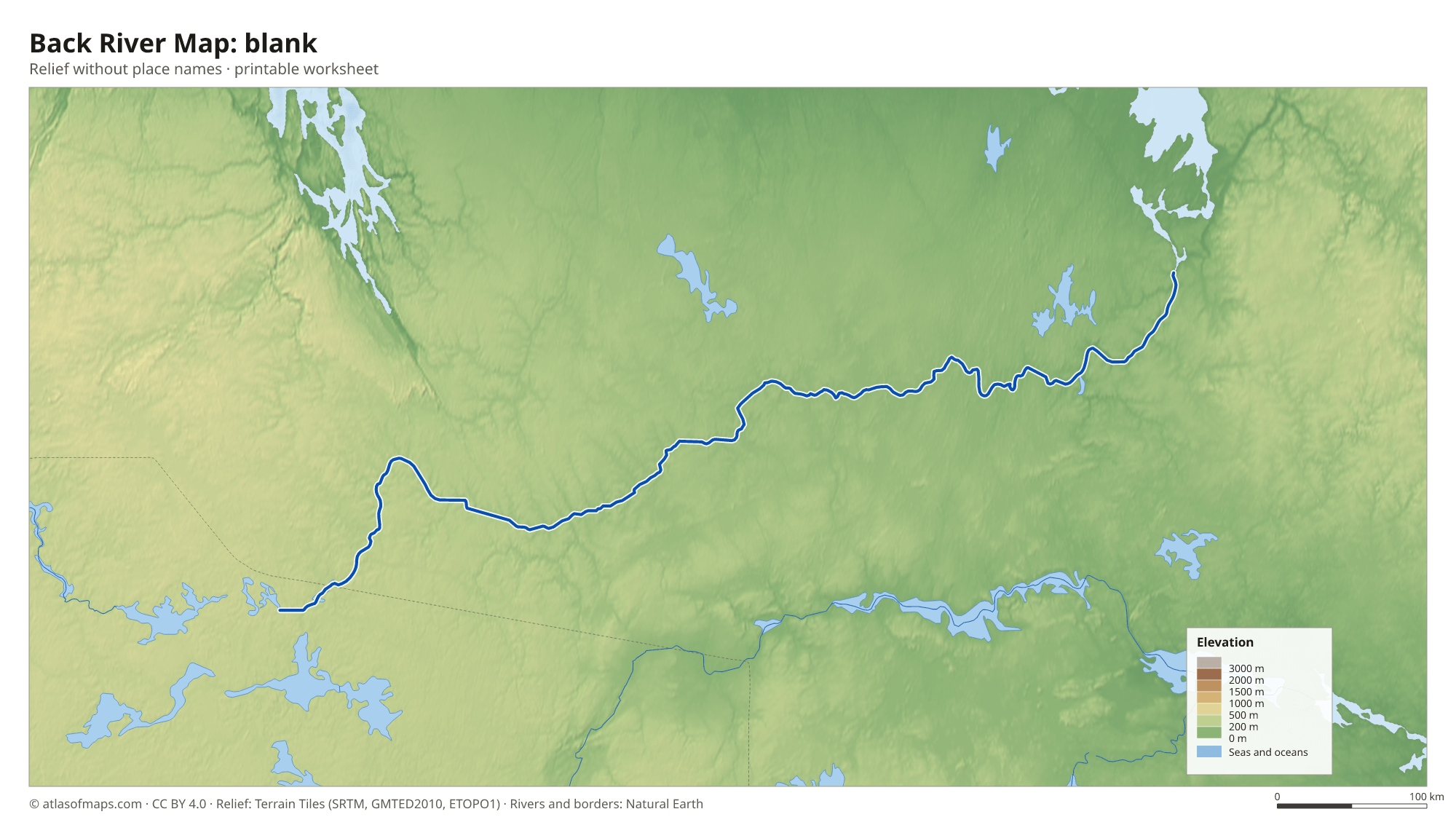 Back River Map without names