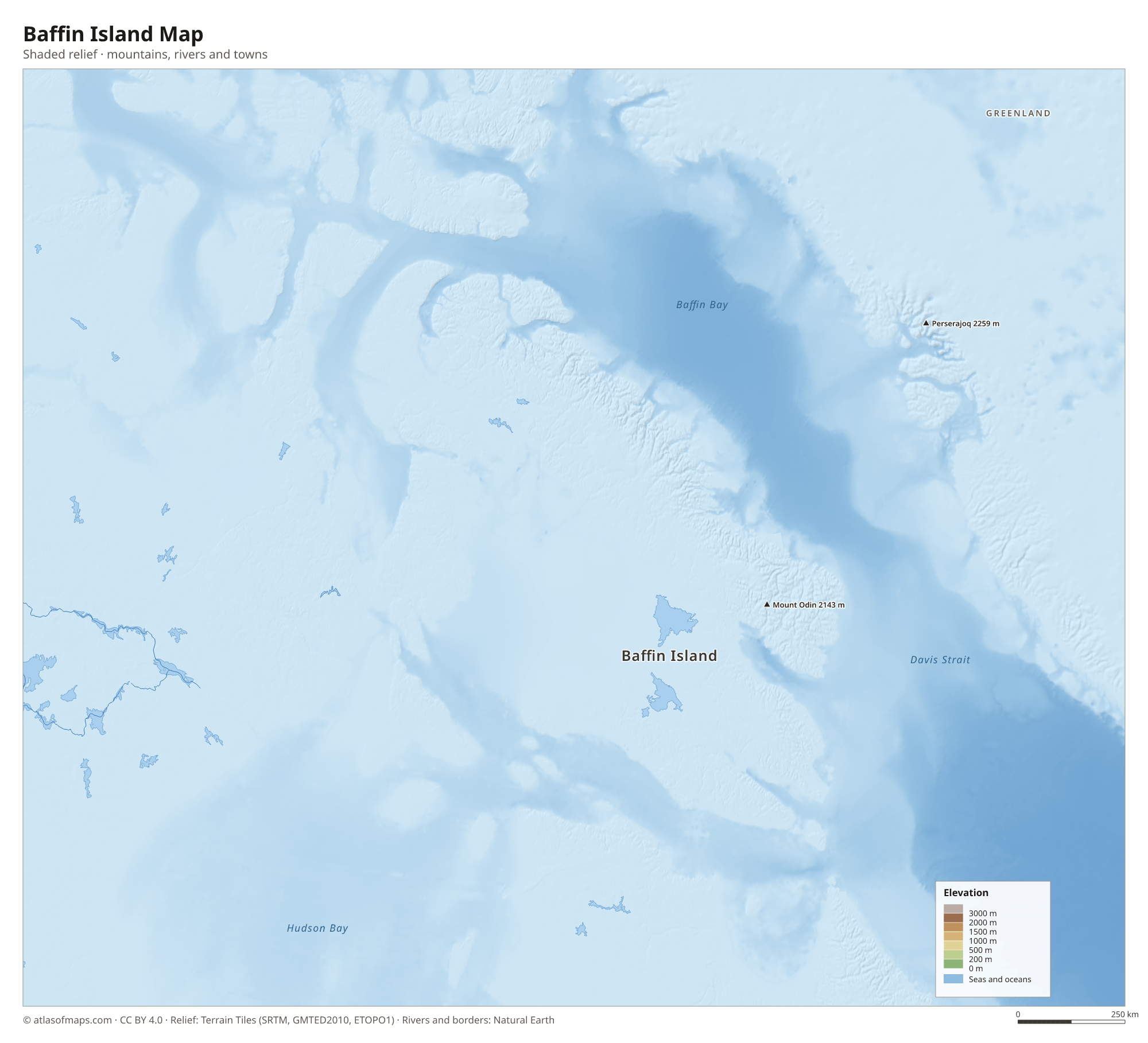 Baffin Island Map