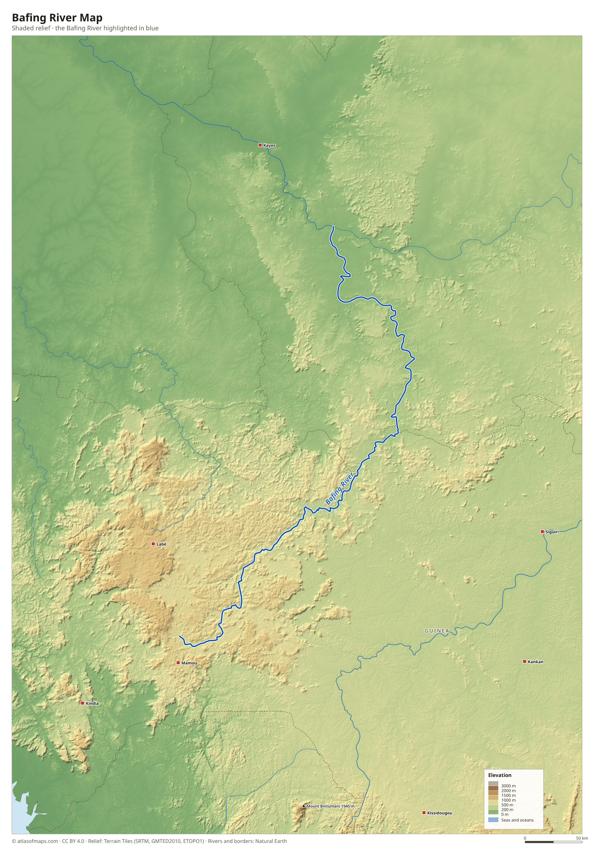 Bafing River Map