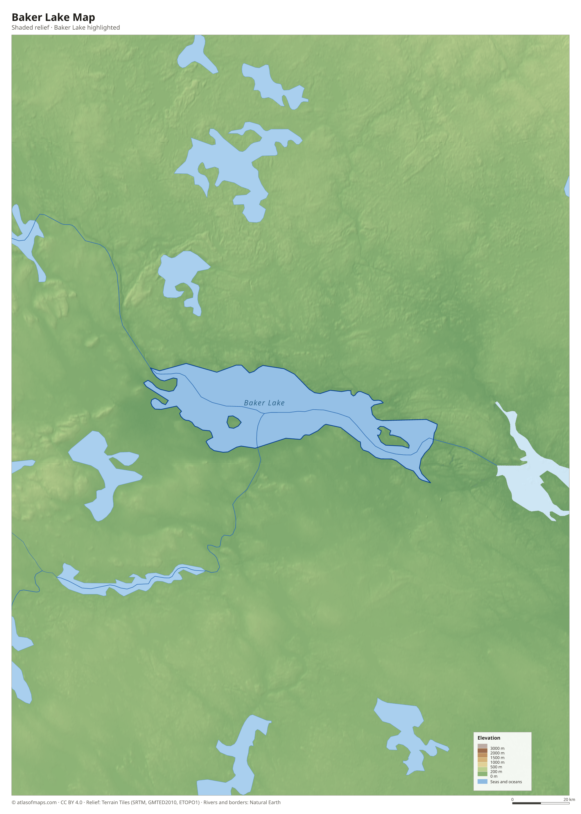 Baker Lake Map