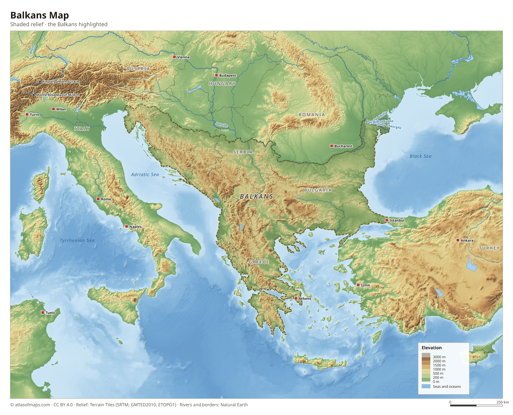 Balkans Map