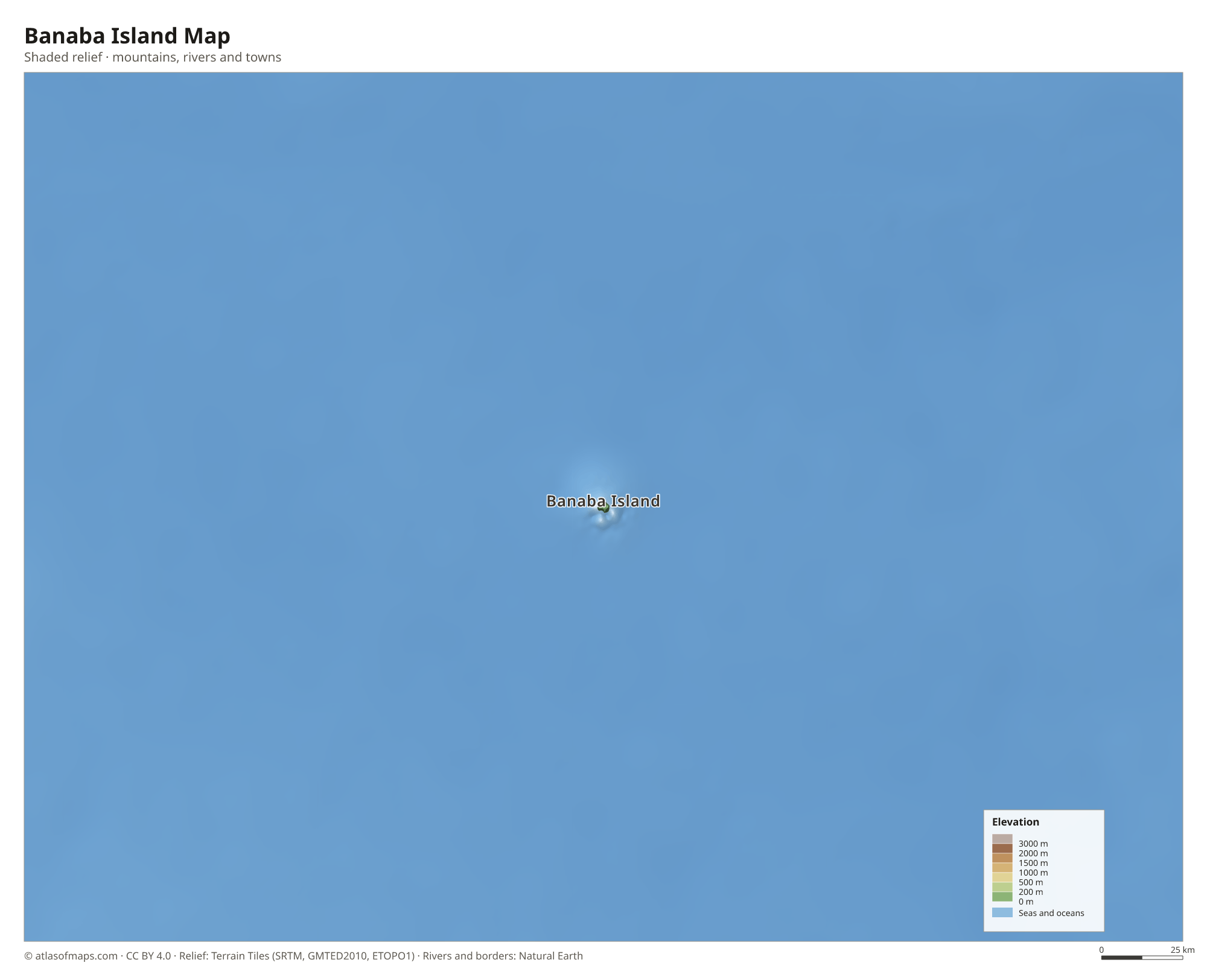 Banaba Island Map