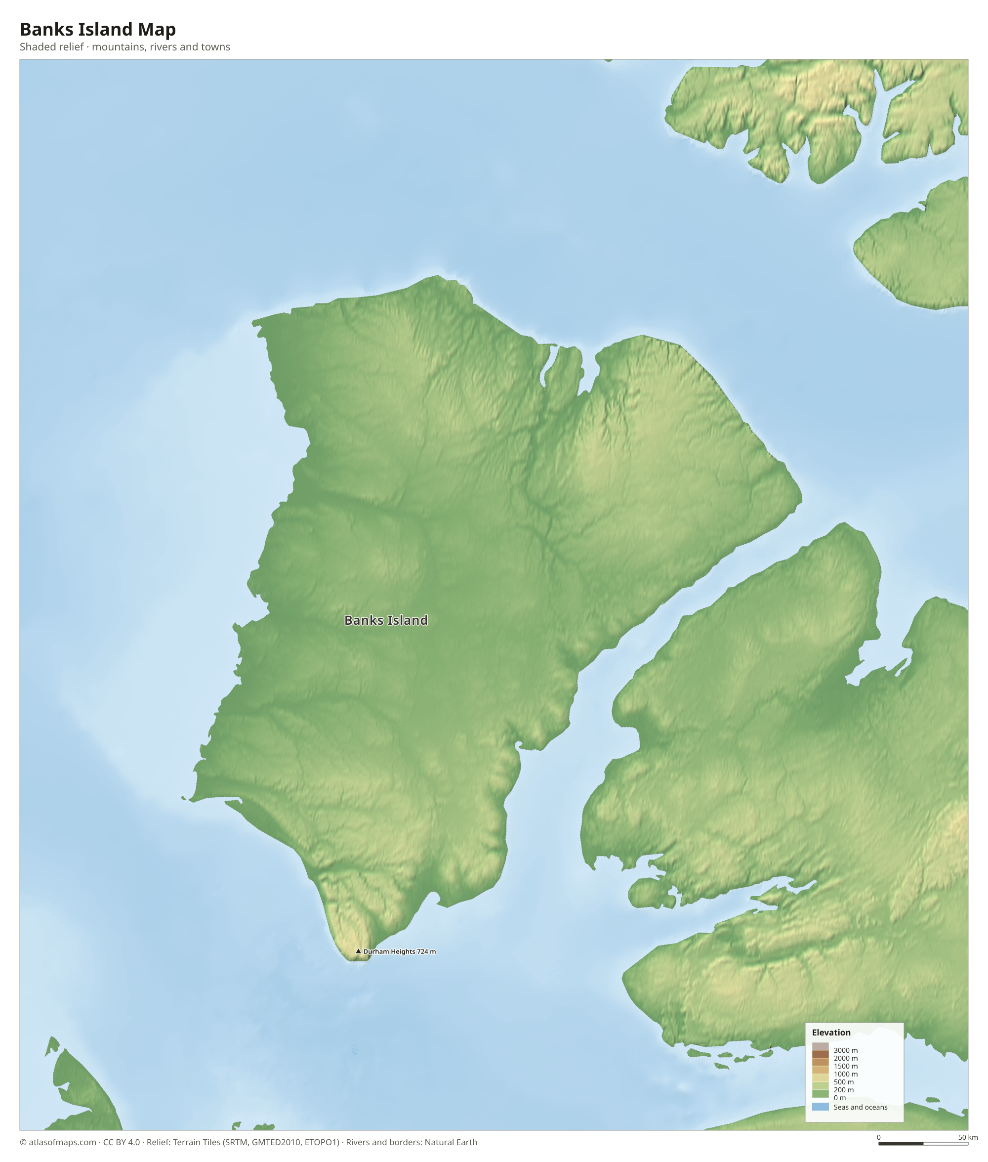 Banks Island Map