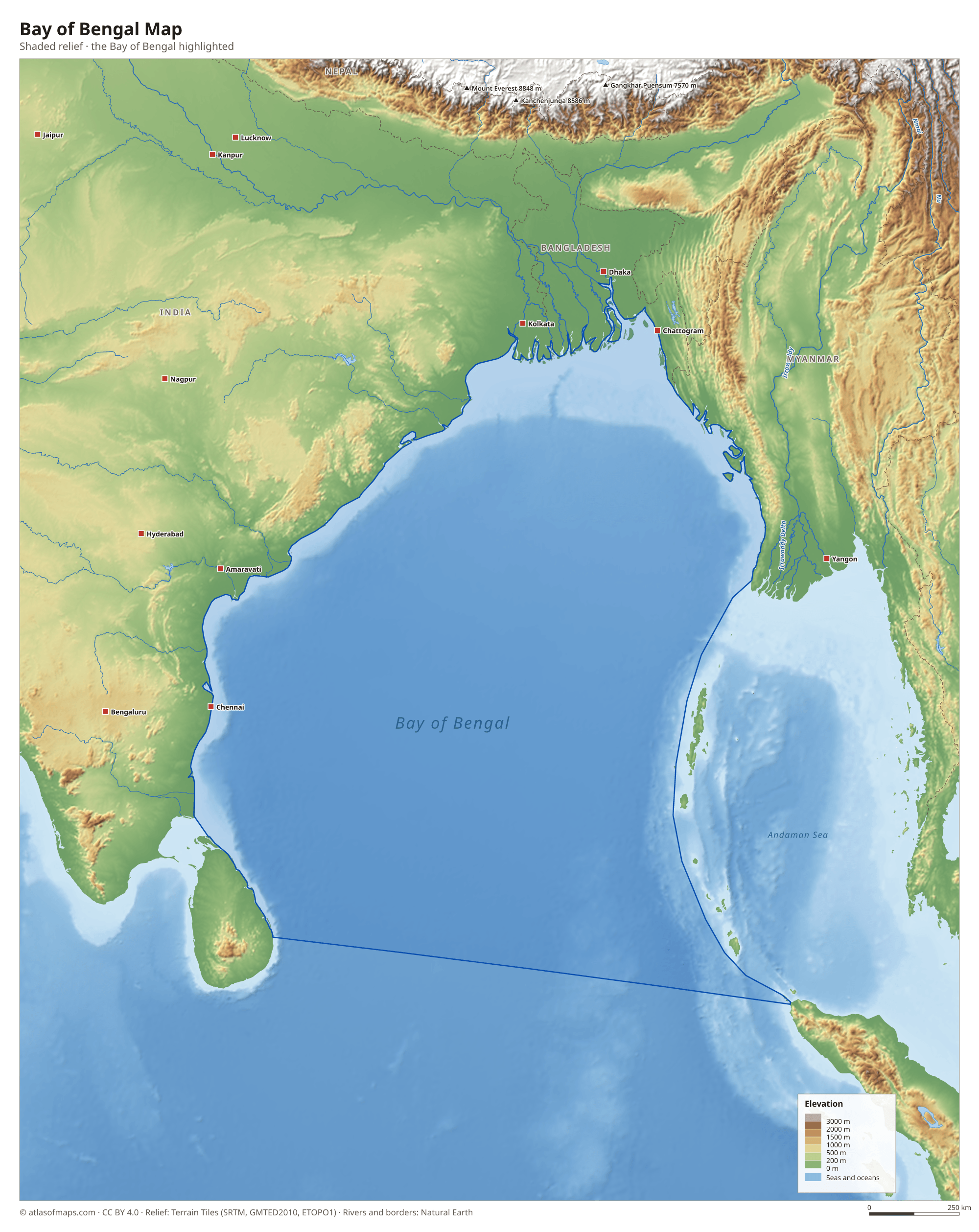 Bay of Bengal Map