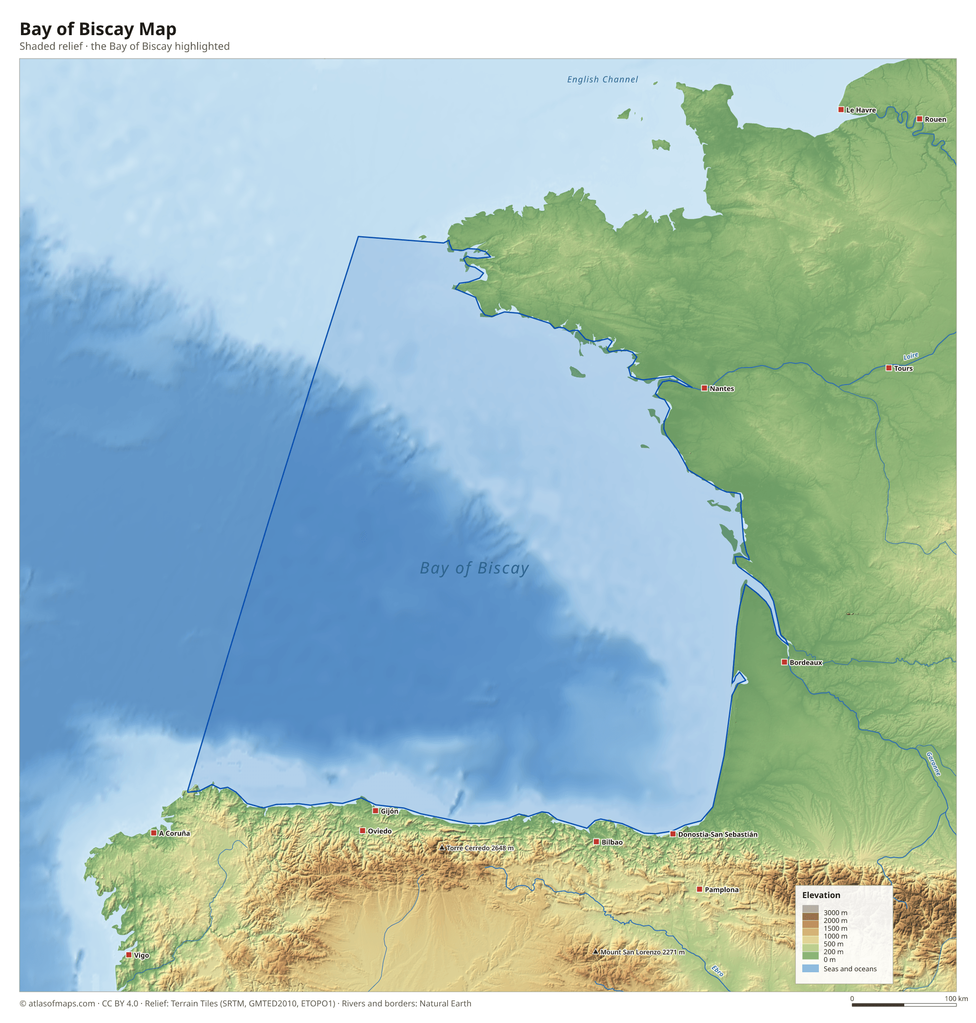 Bay of Biscay Map