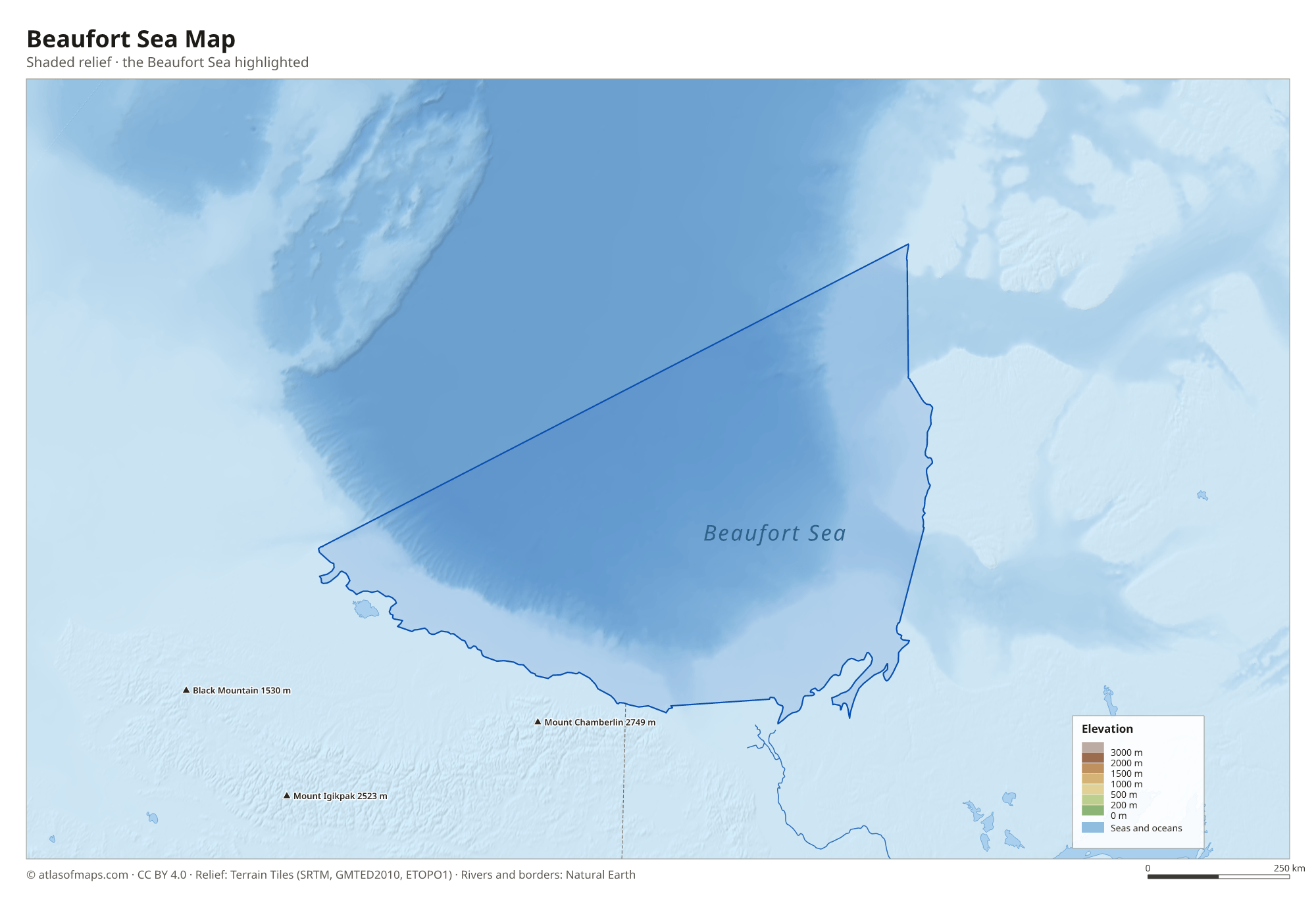 Beaufort Sea Map