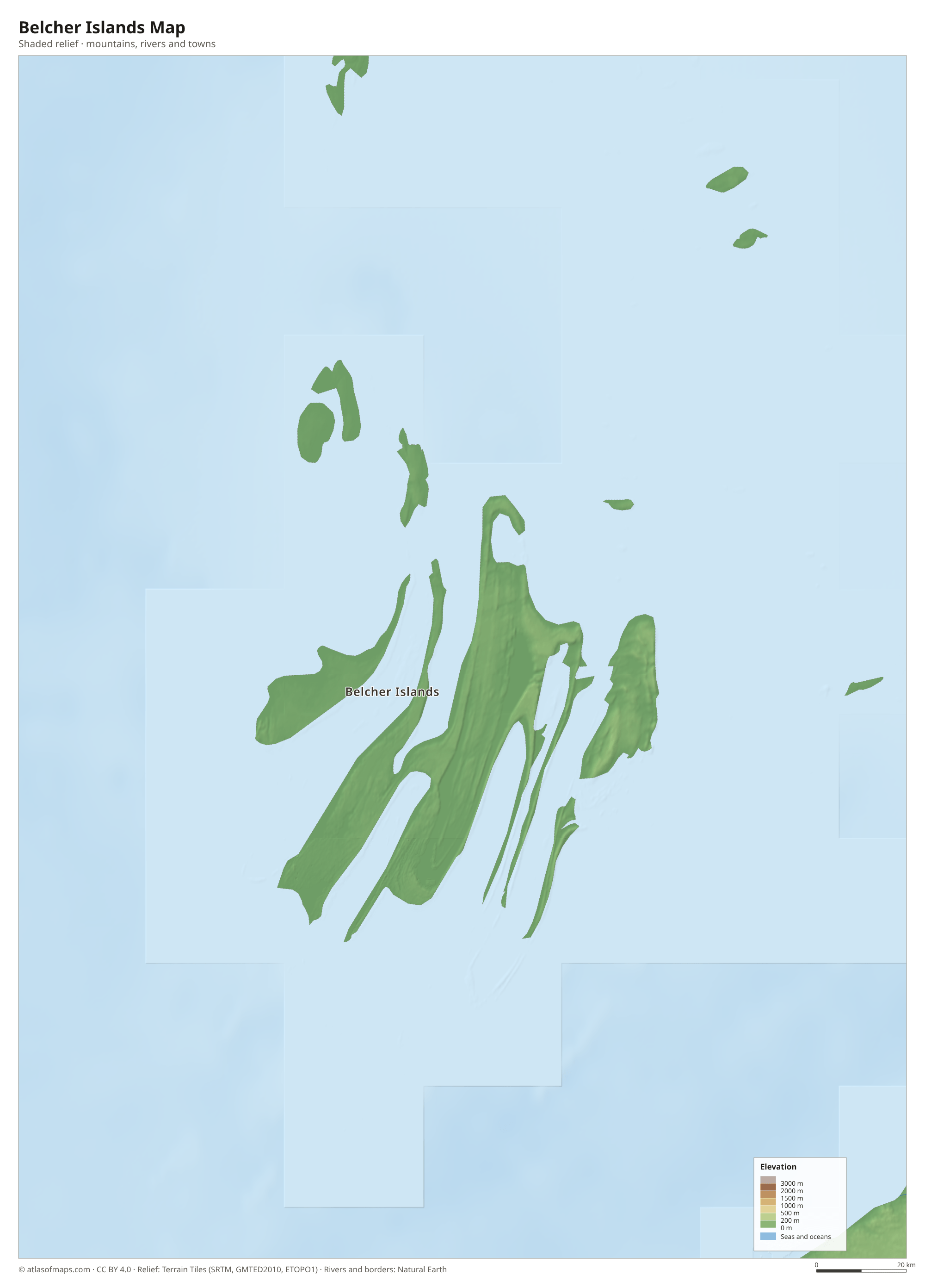 Belcher Islands Map