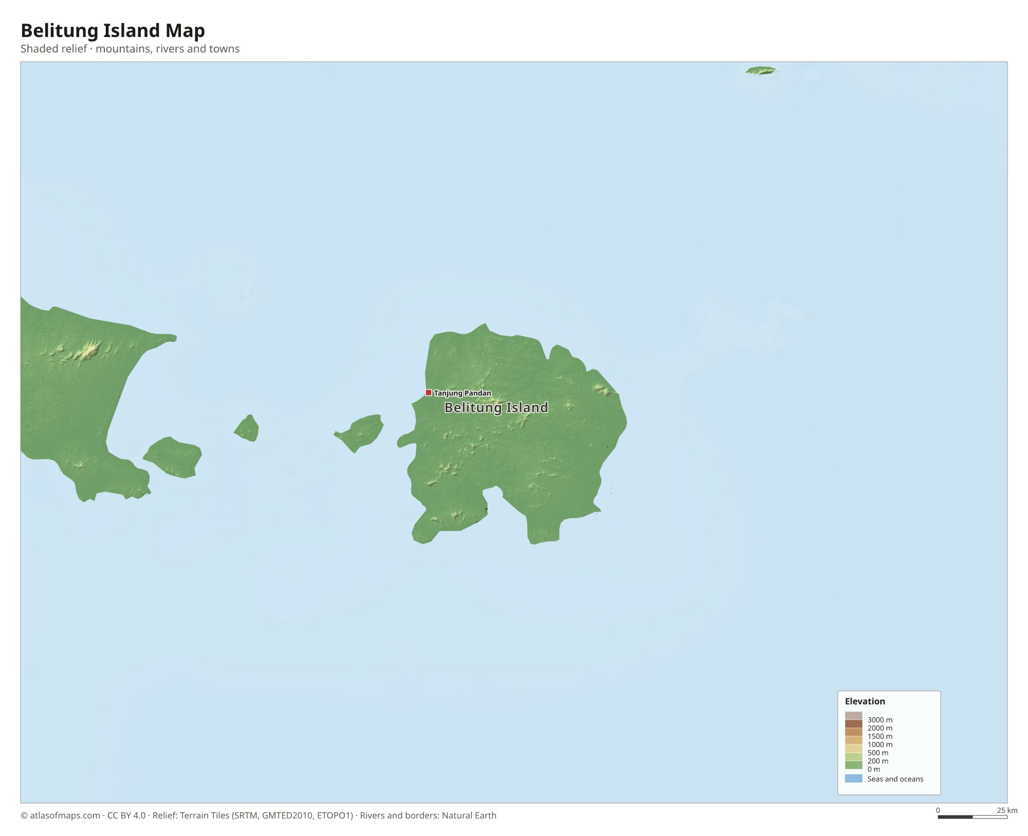 Belitung Island Map