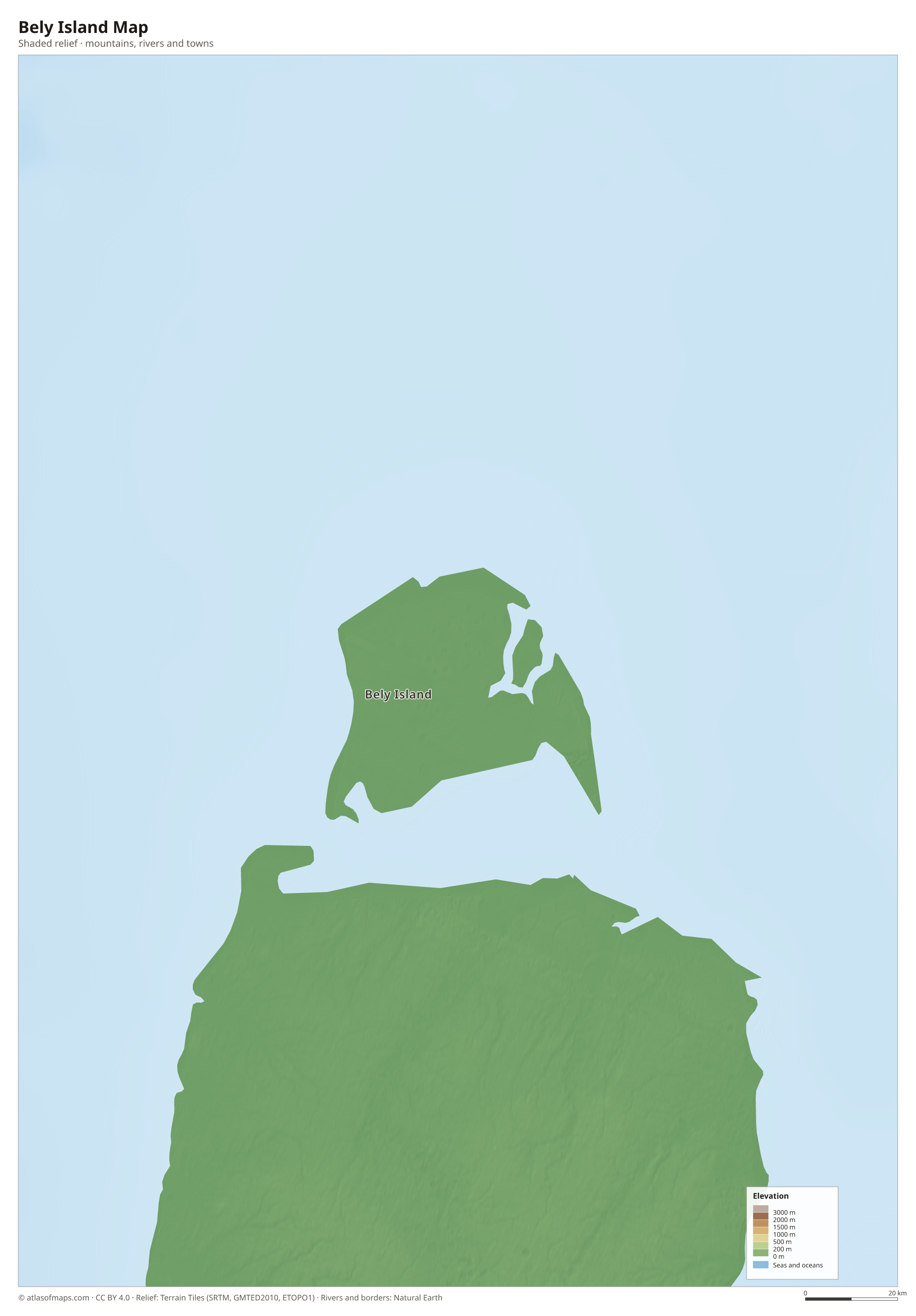 Bely Island Map