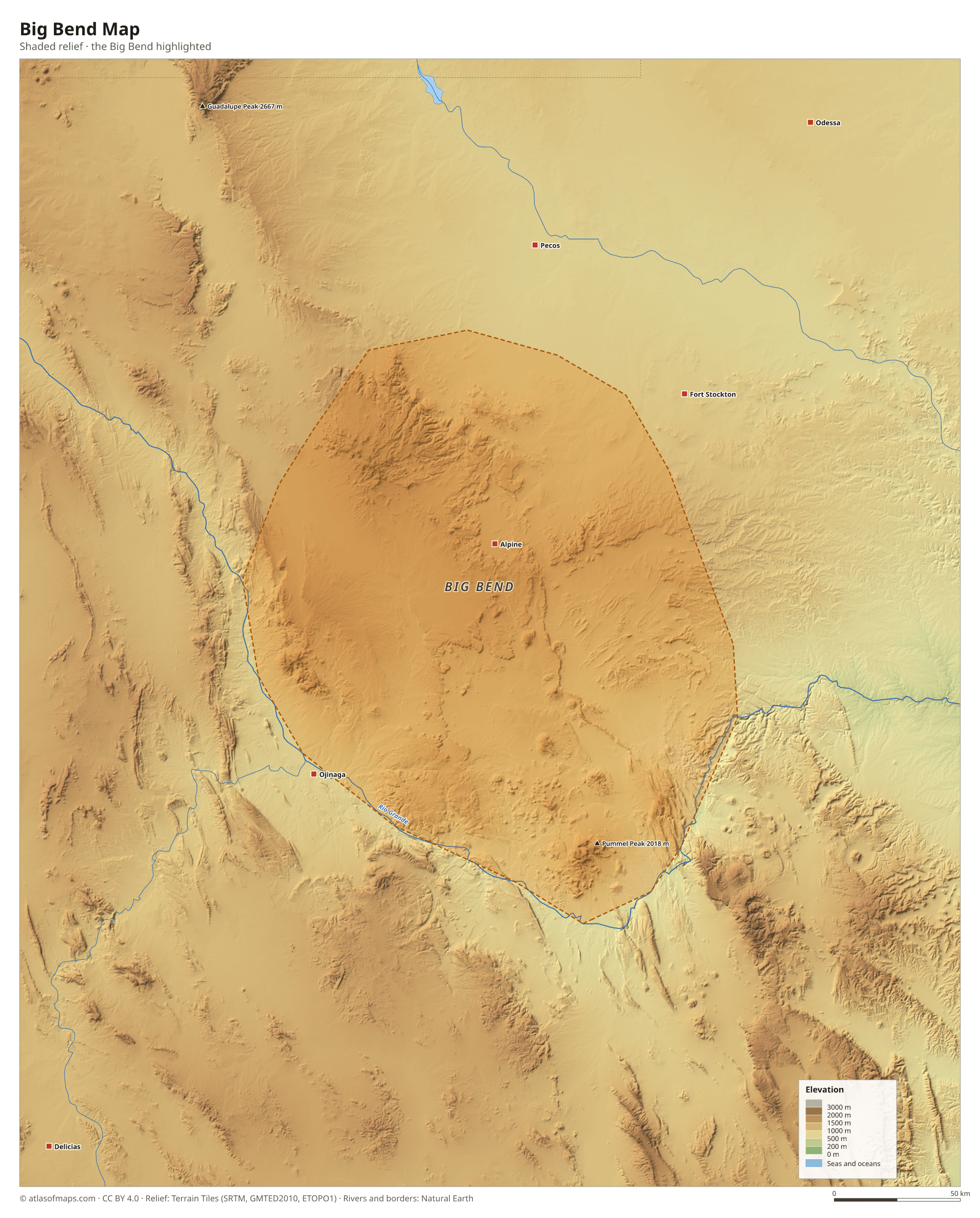 Big Bend Map