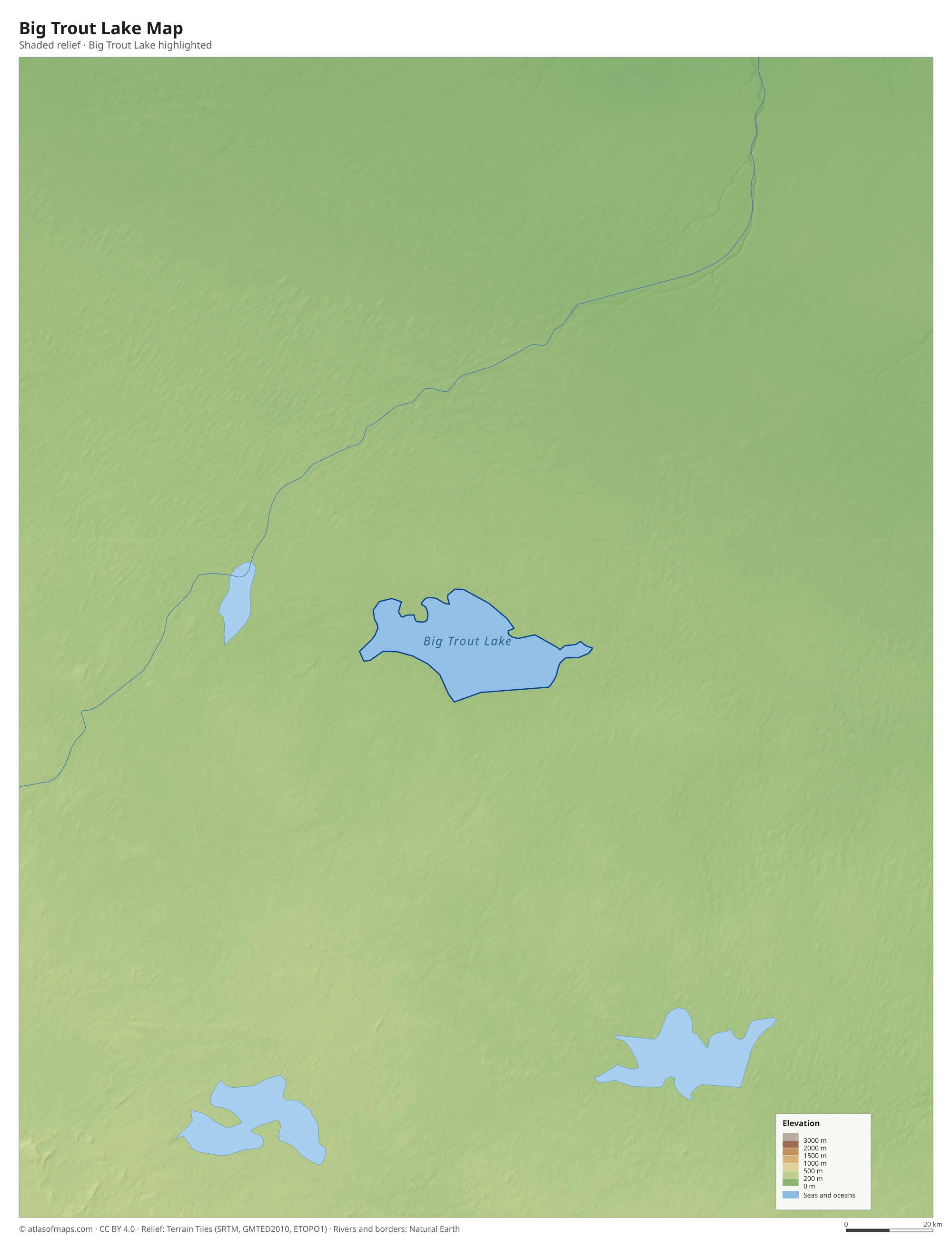 Big Trout Lake Map