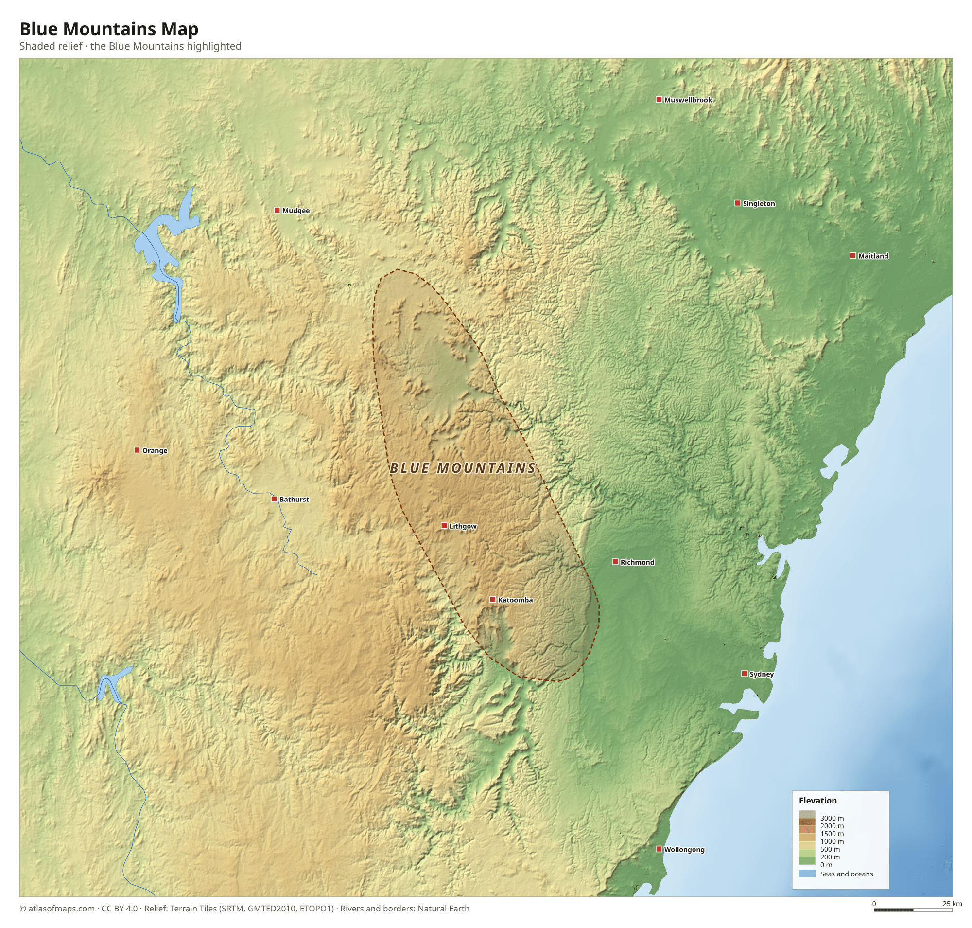 Blue Mountains Map