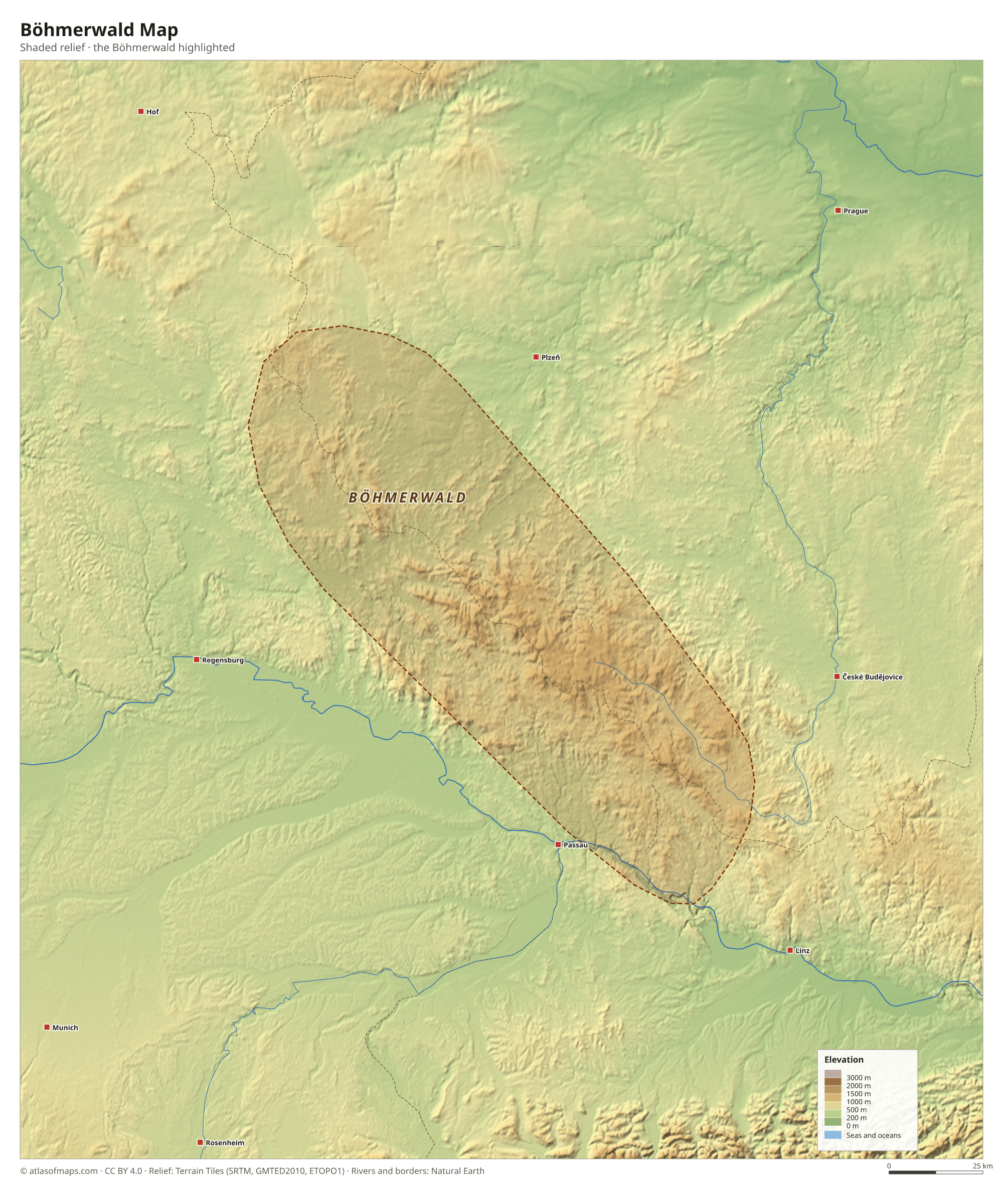 Böhmerwald Map