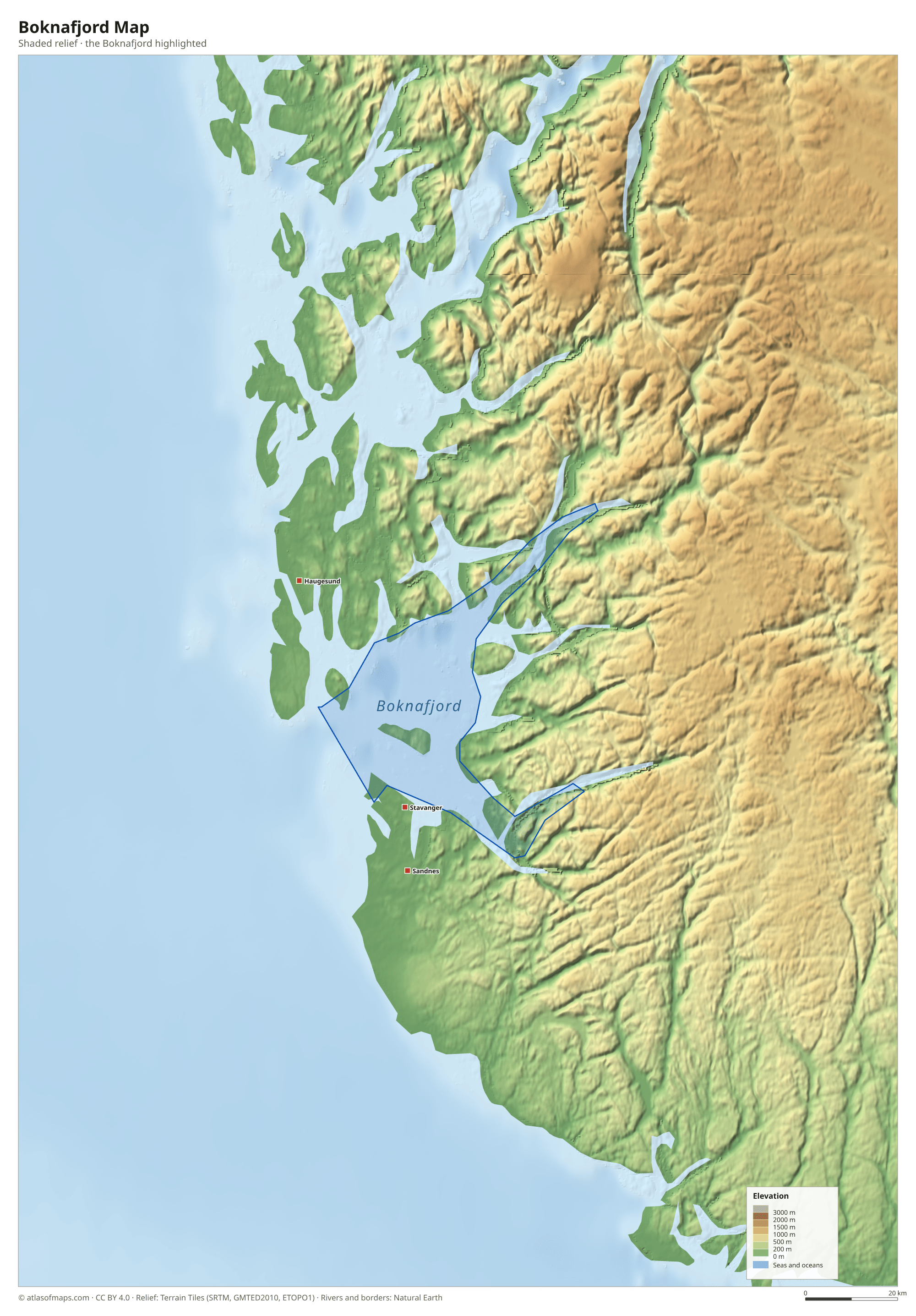 Boknafjord Map