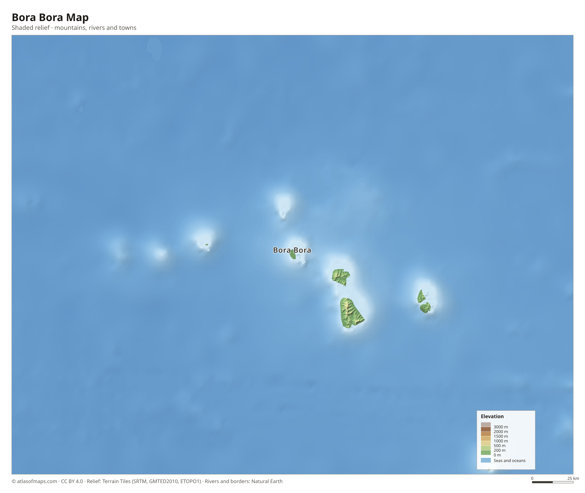 Bora Bora Map