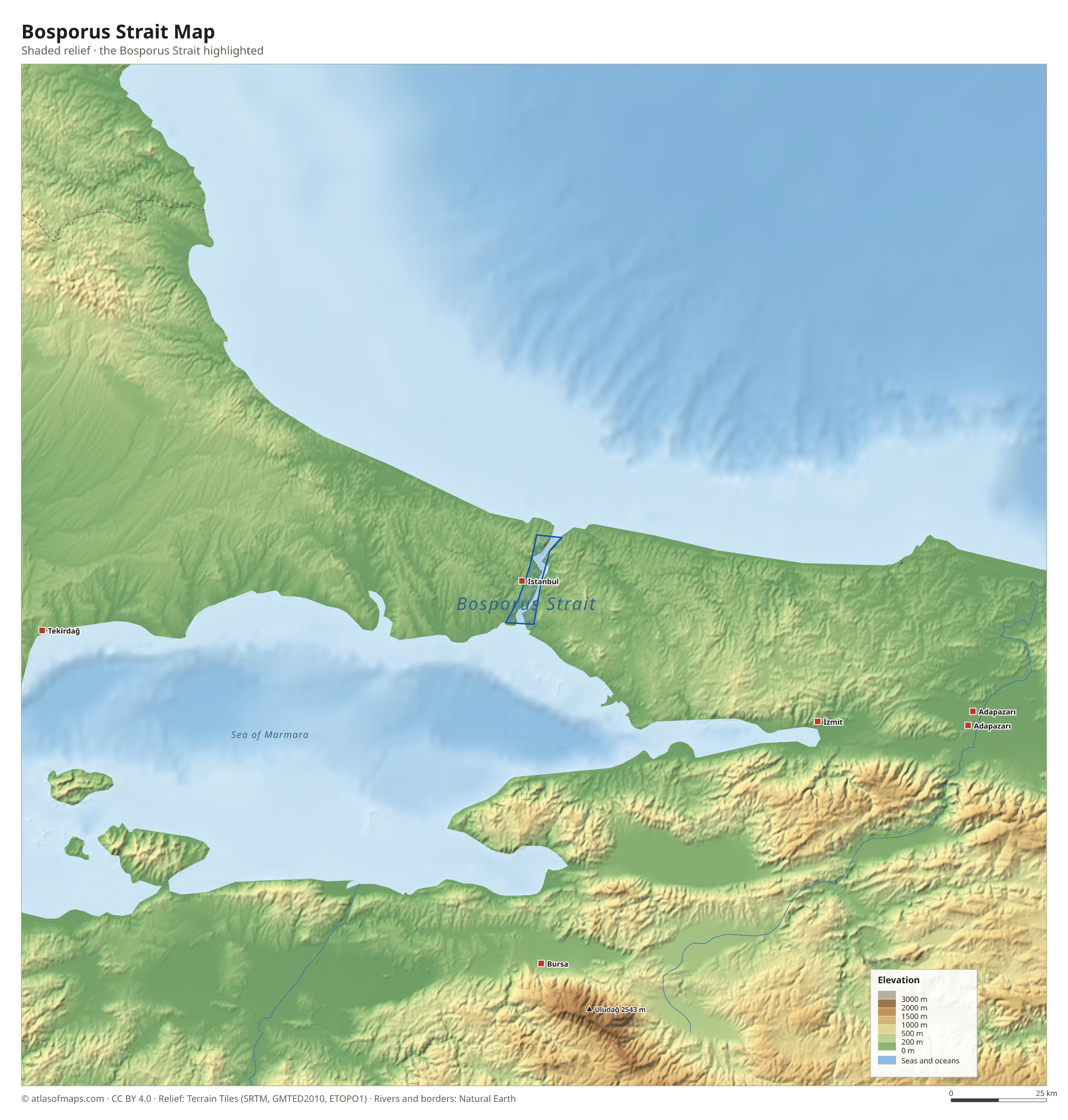 Bosporus Strait Map