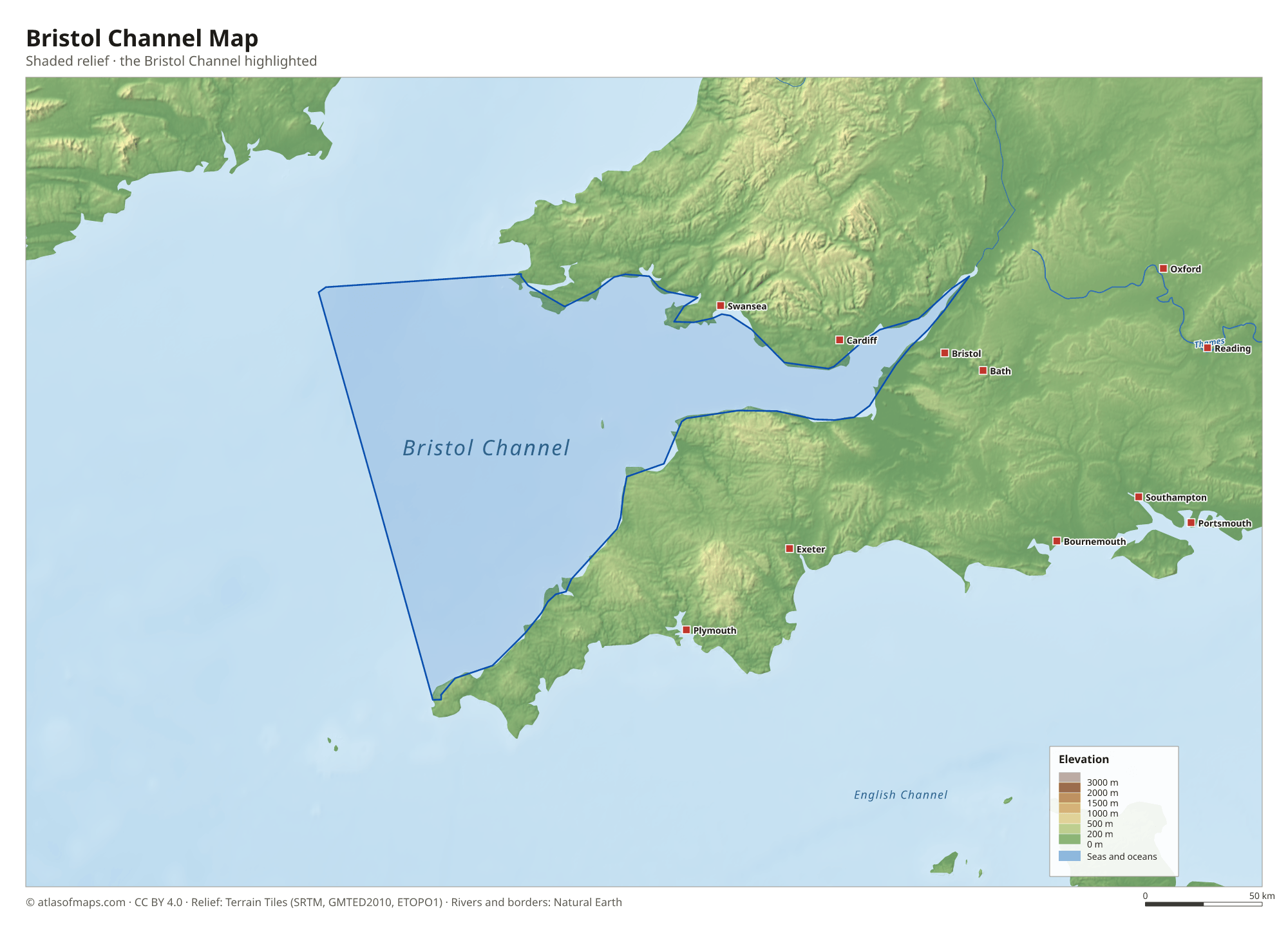Bristol Channel Map