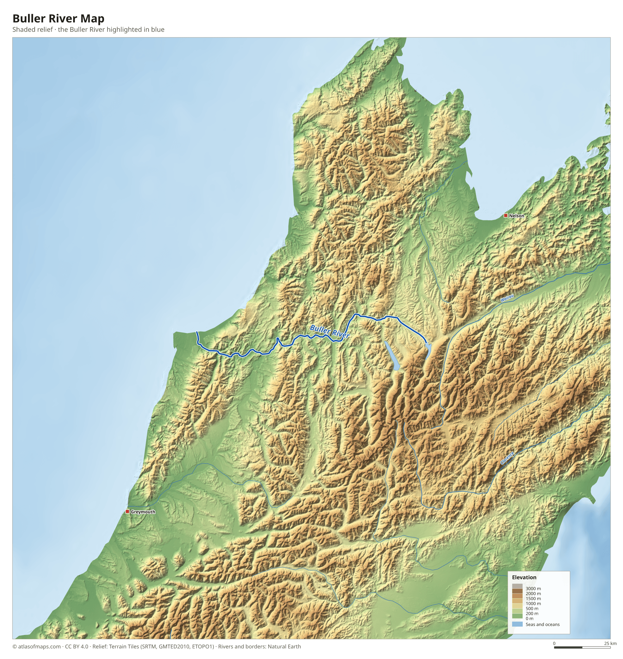 Buller River Map