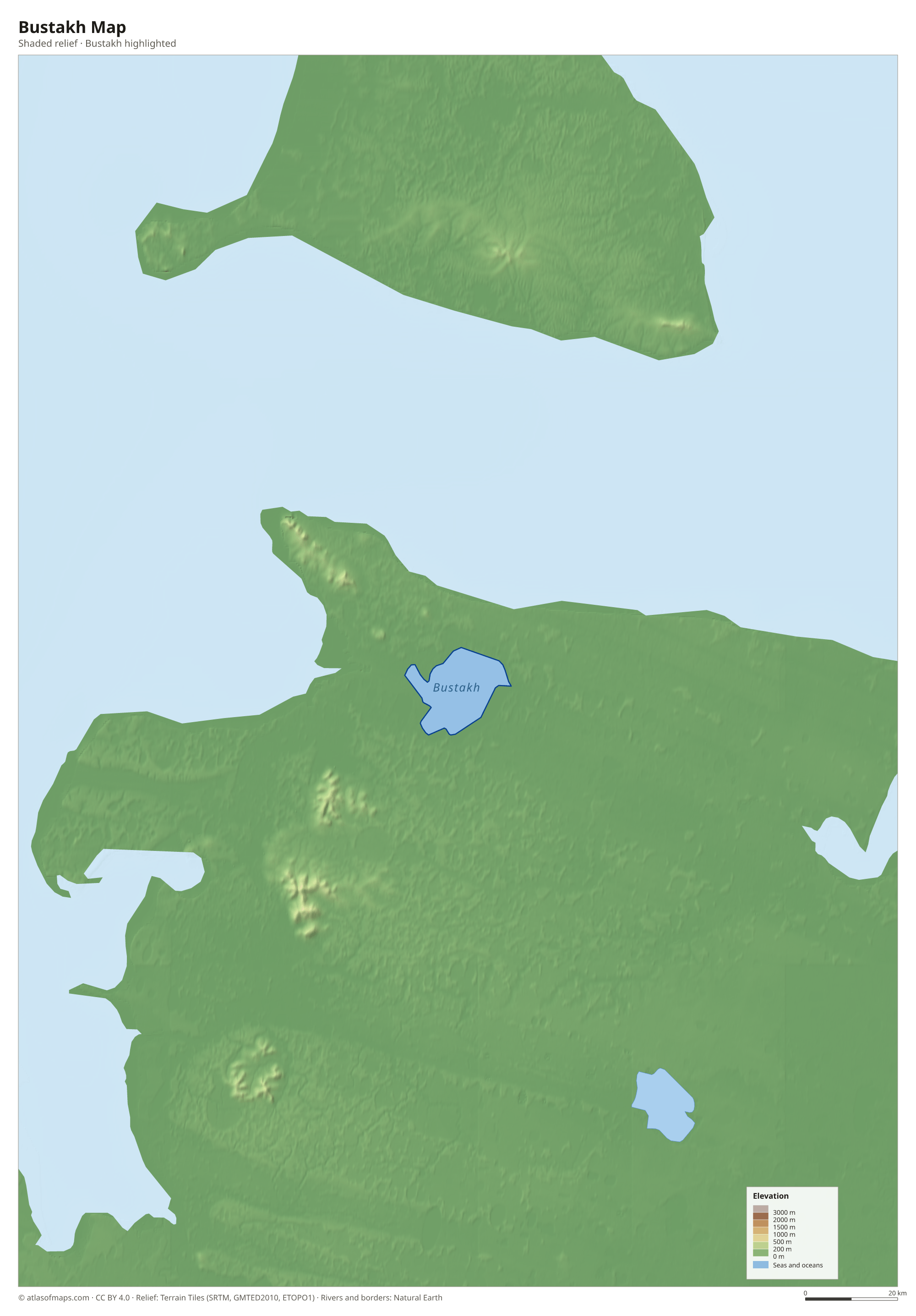 Bustakh Map