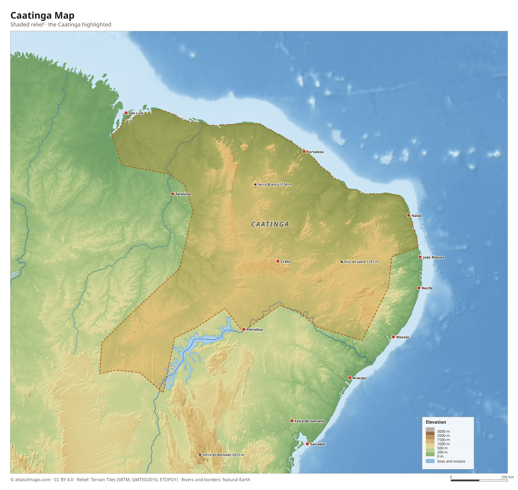 Caatinga Map