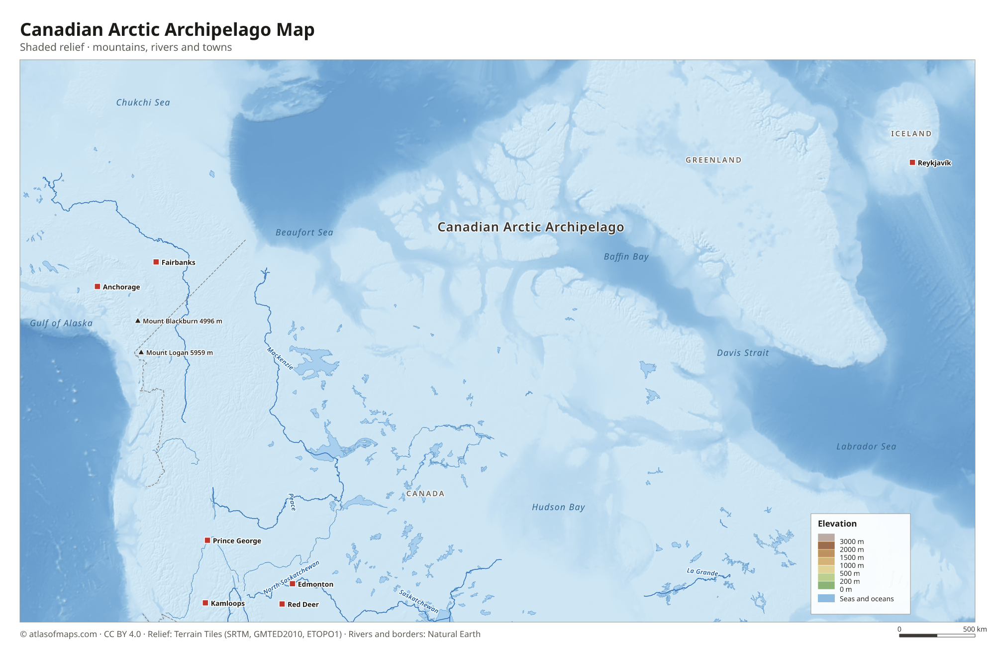 Canadian Arctic Archipelago Map