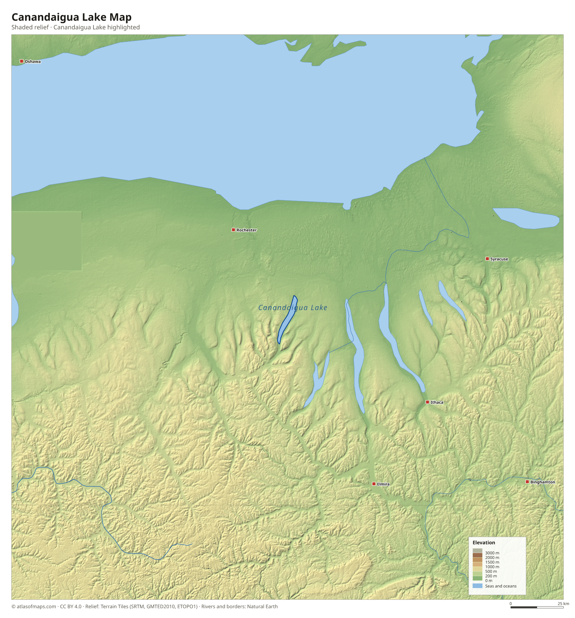 Canandaigua Lake Map