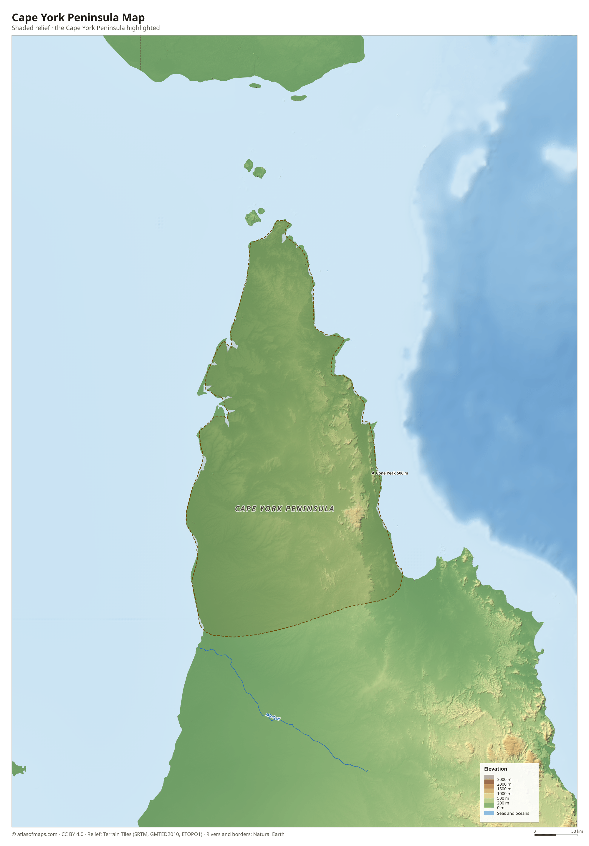 Cape York Peninsula Map