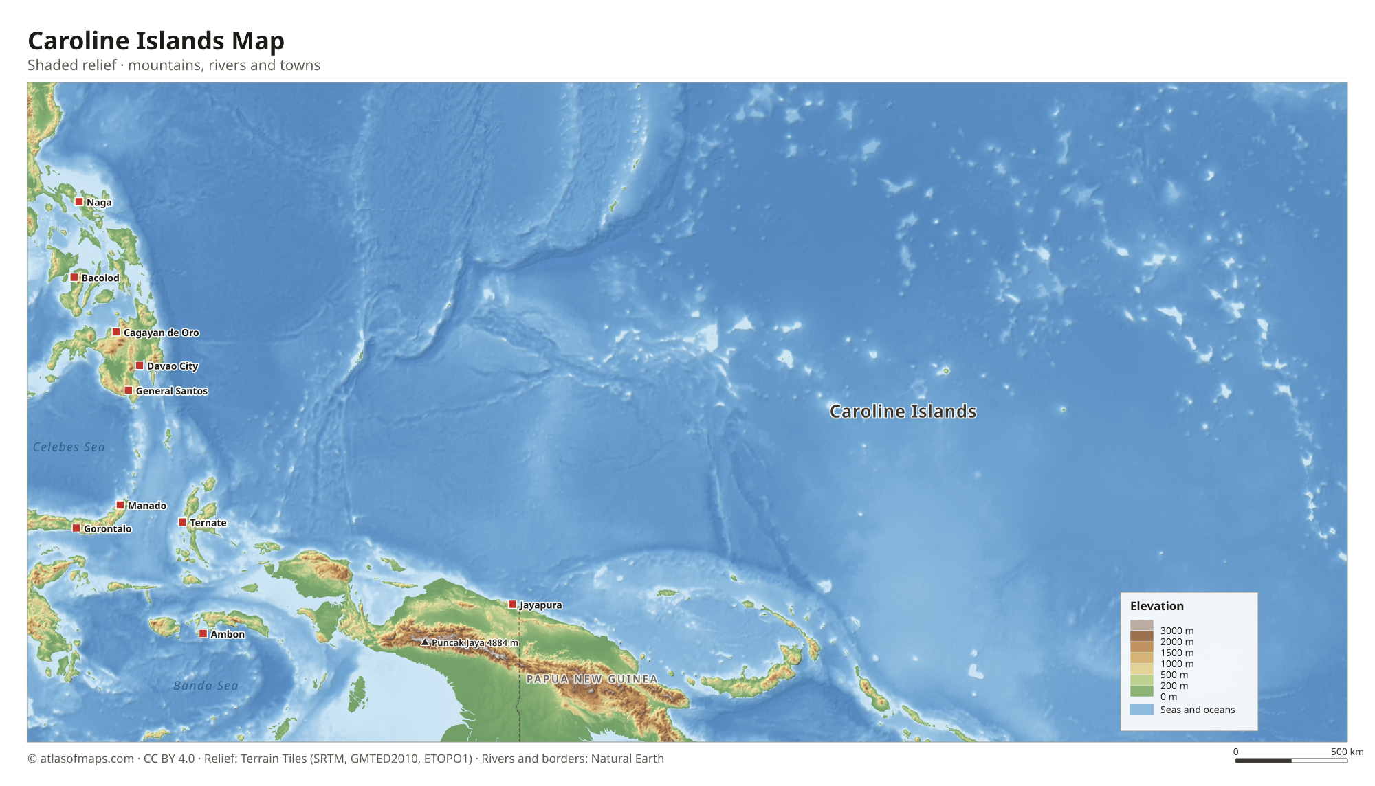 Caroline Islands Map