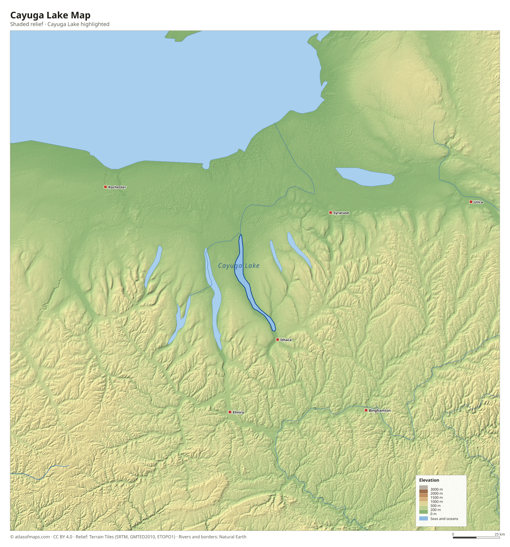 Cayuga Lake Map