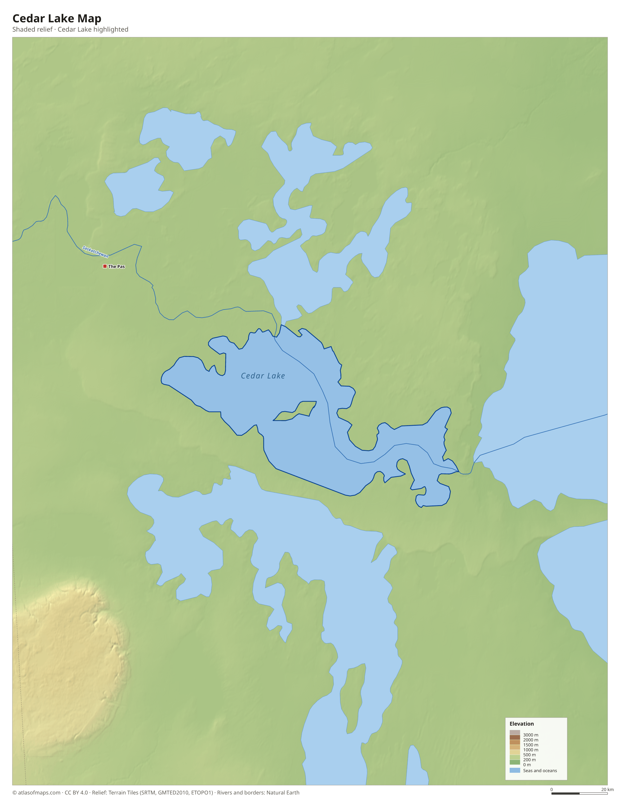 Cedar Lake Map