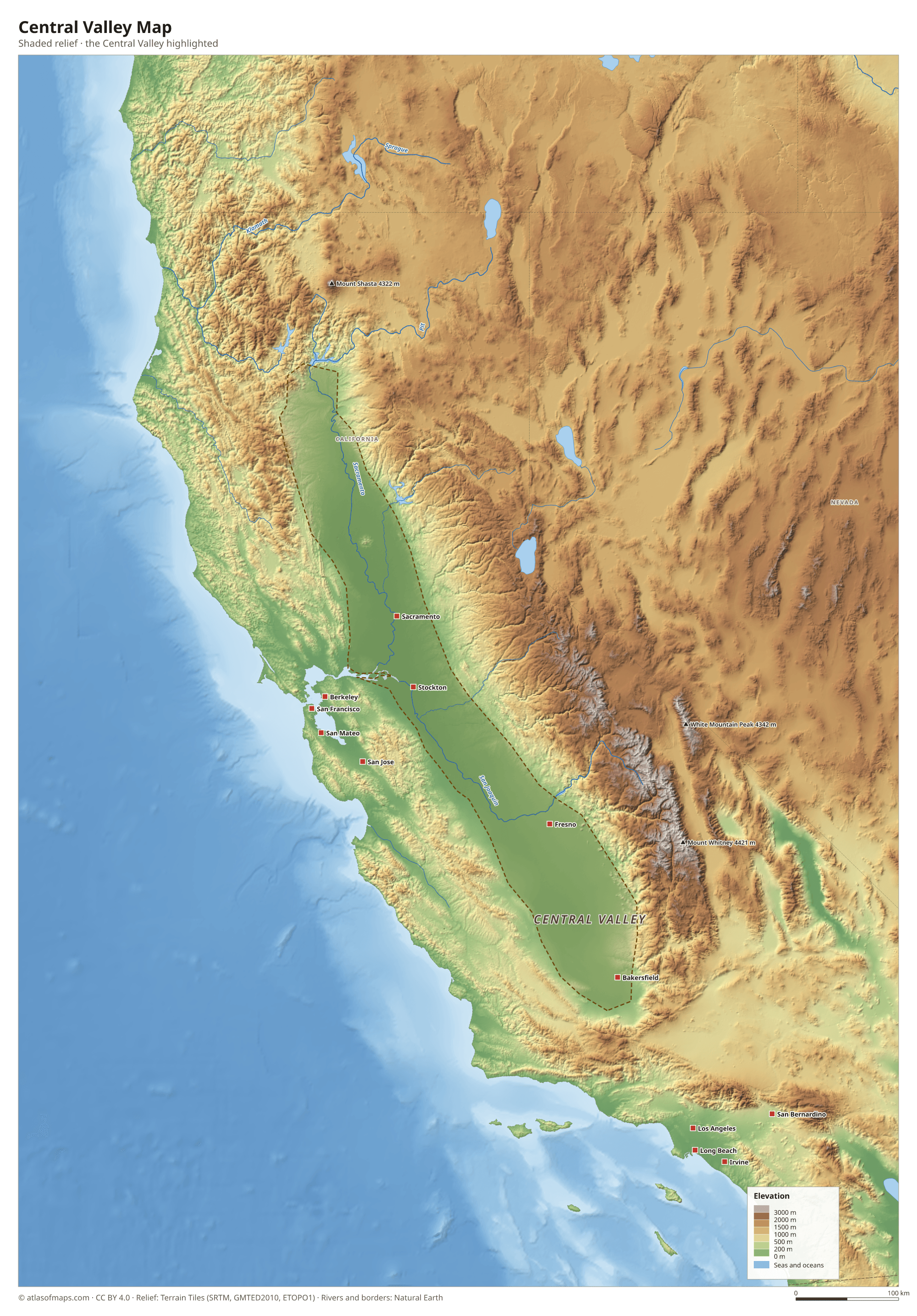 Central Valley Map