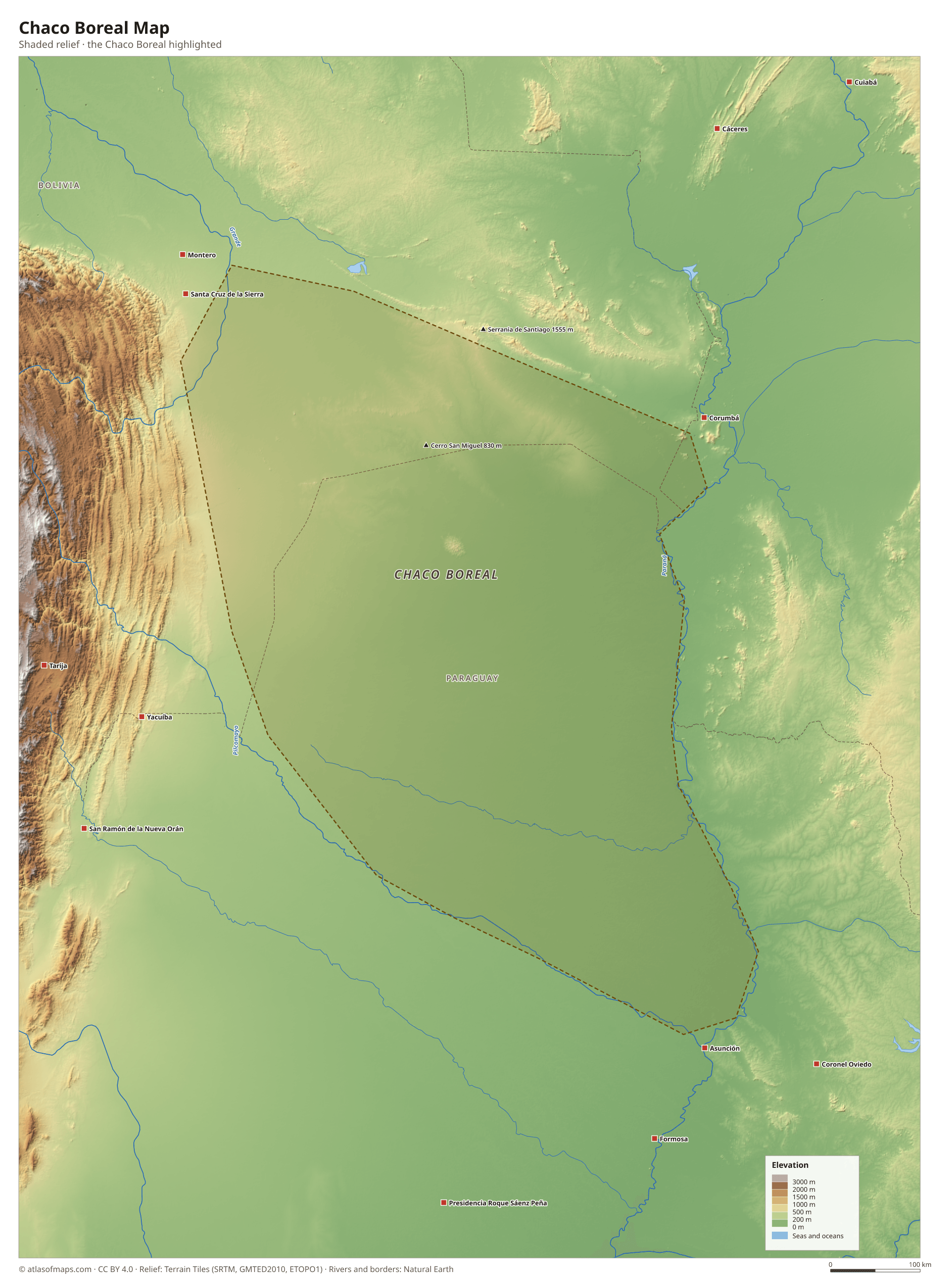 Chaco Boreal Map