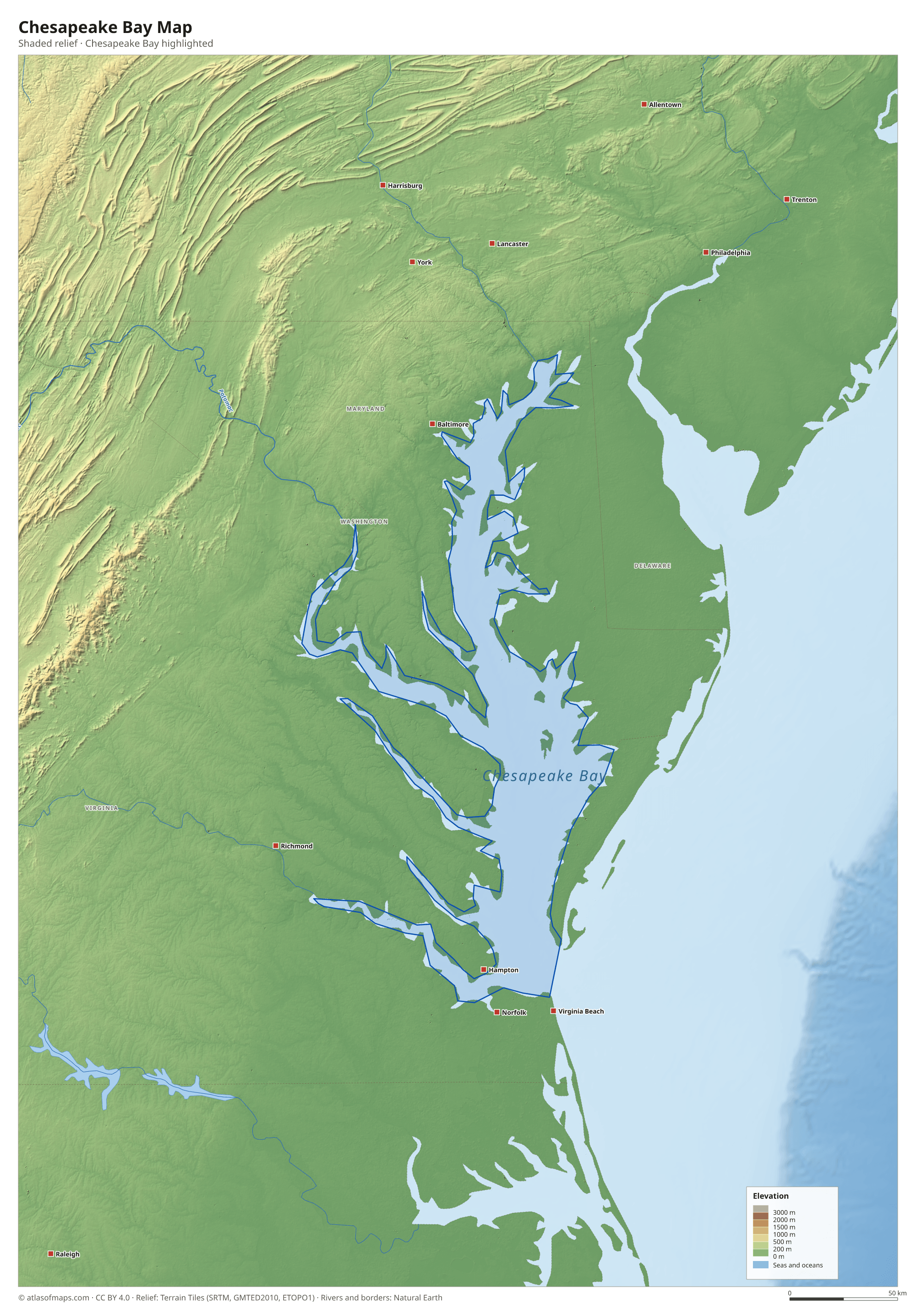 Chesapeake Bay Map