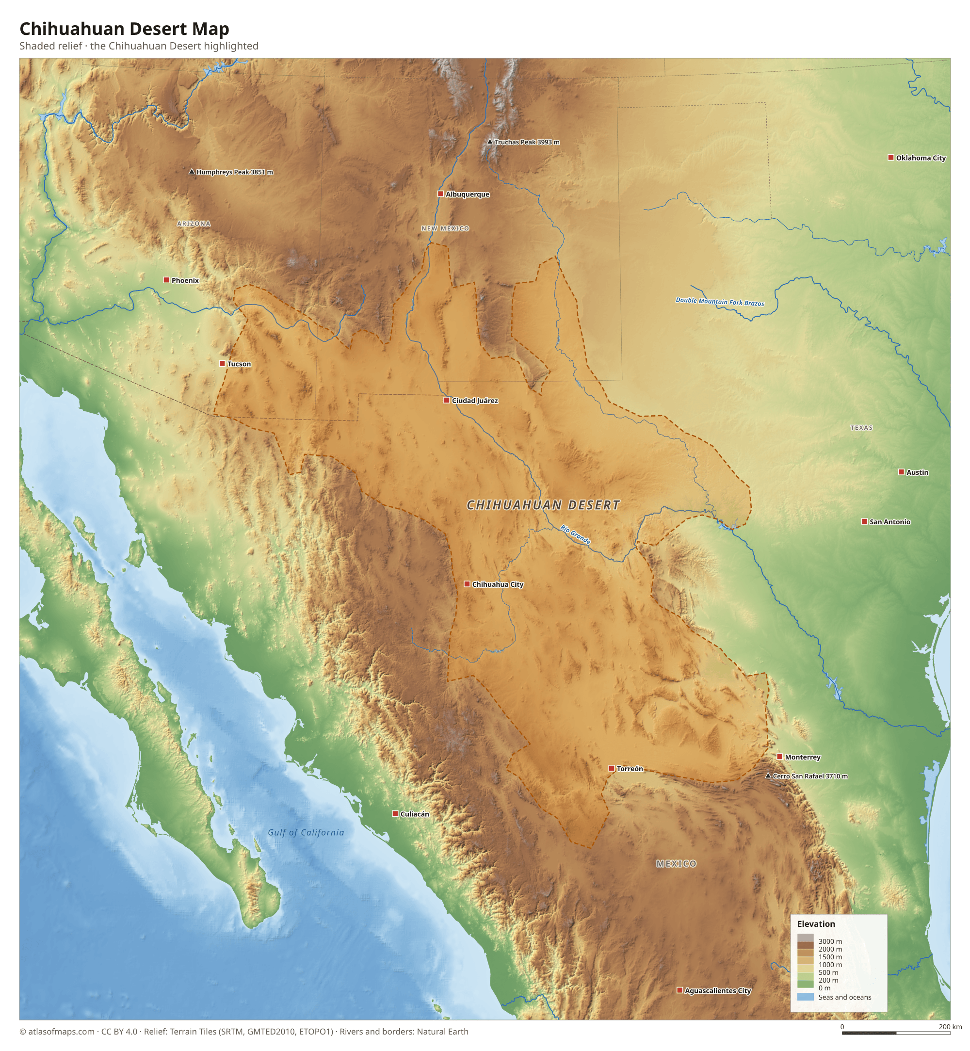 Chihuahuan Desert Map