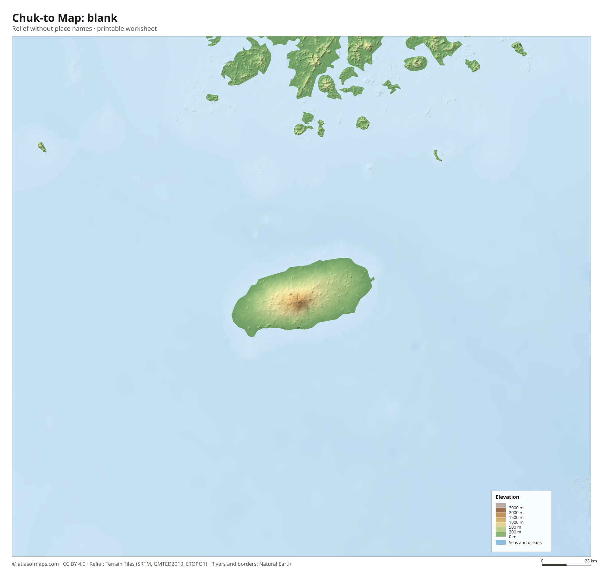 Chuk-to Map without names