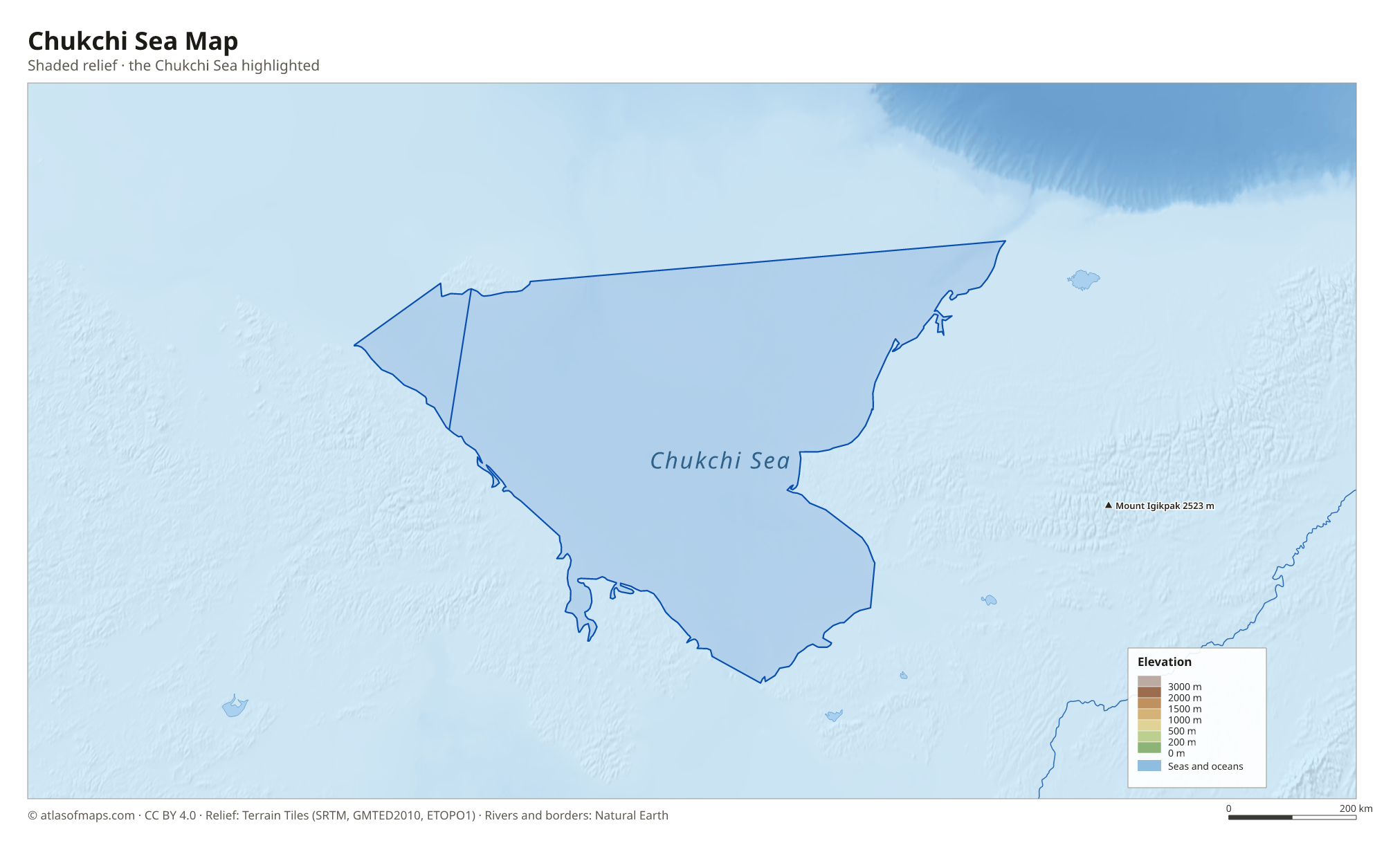 Chukchi Sea Map