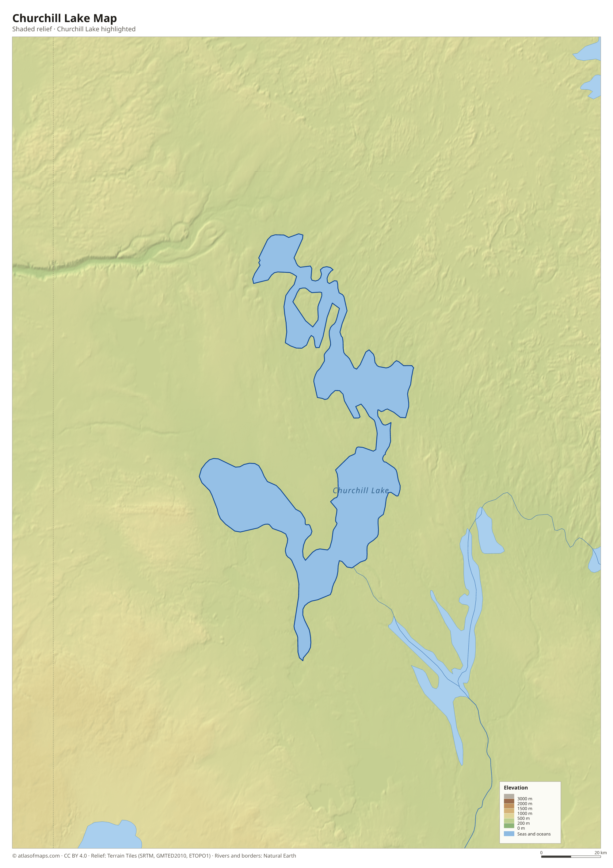 Churchill Lake Map