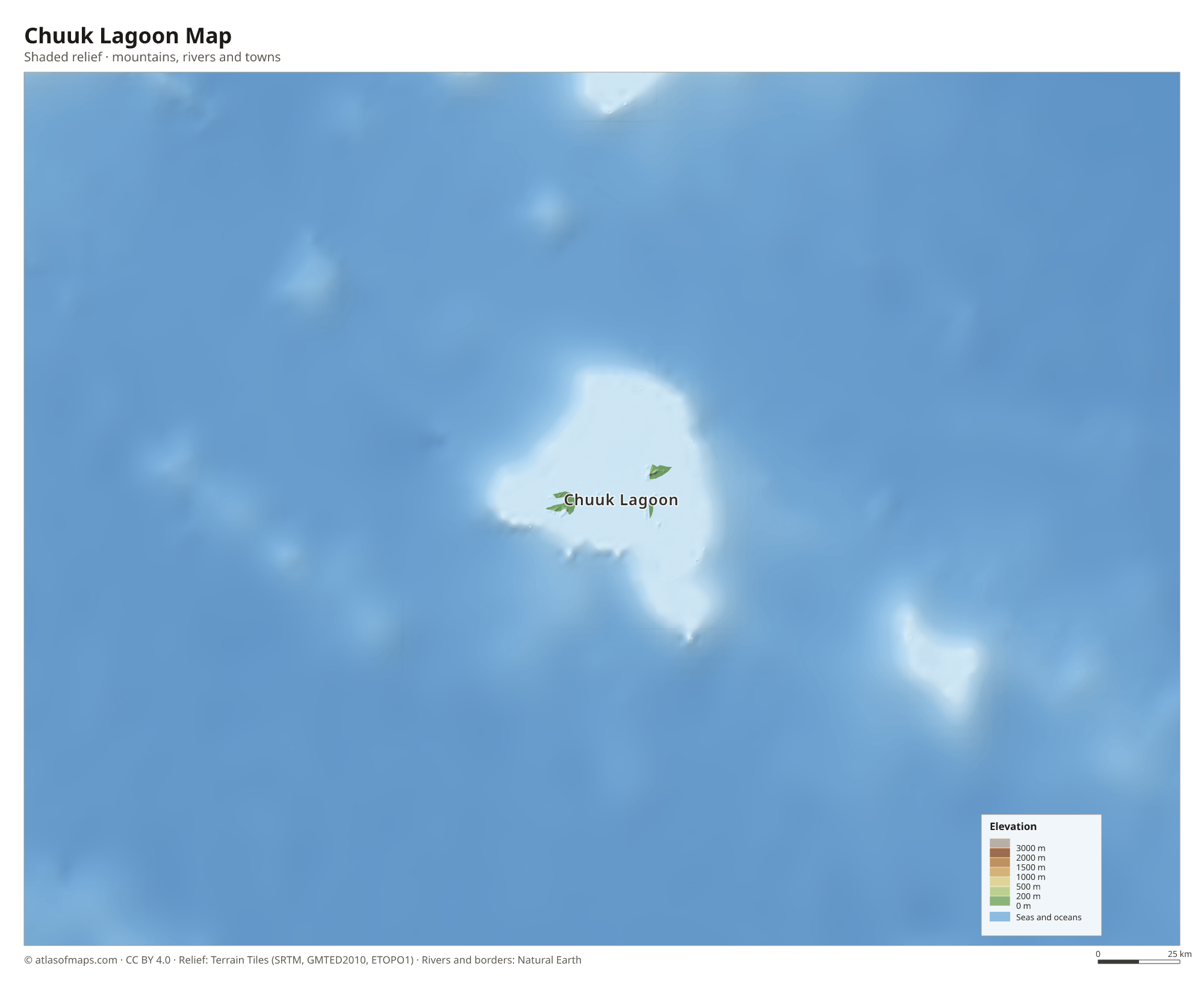 Chuuk Lagoon Map