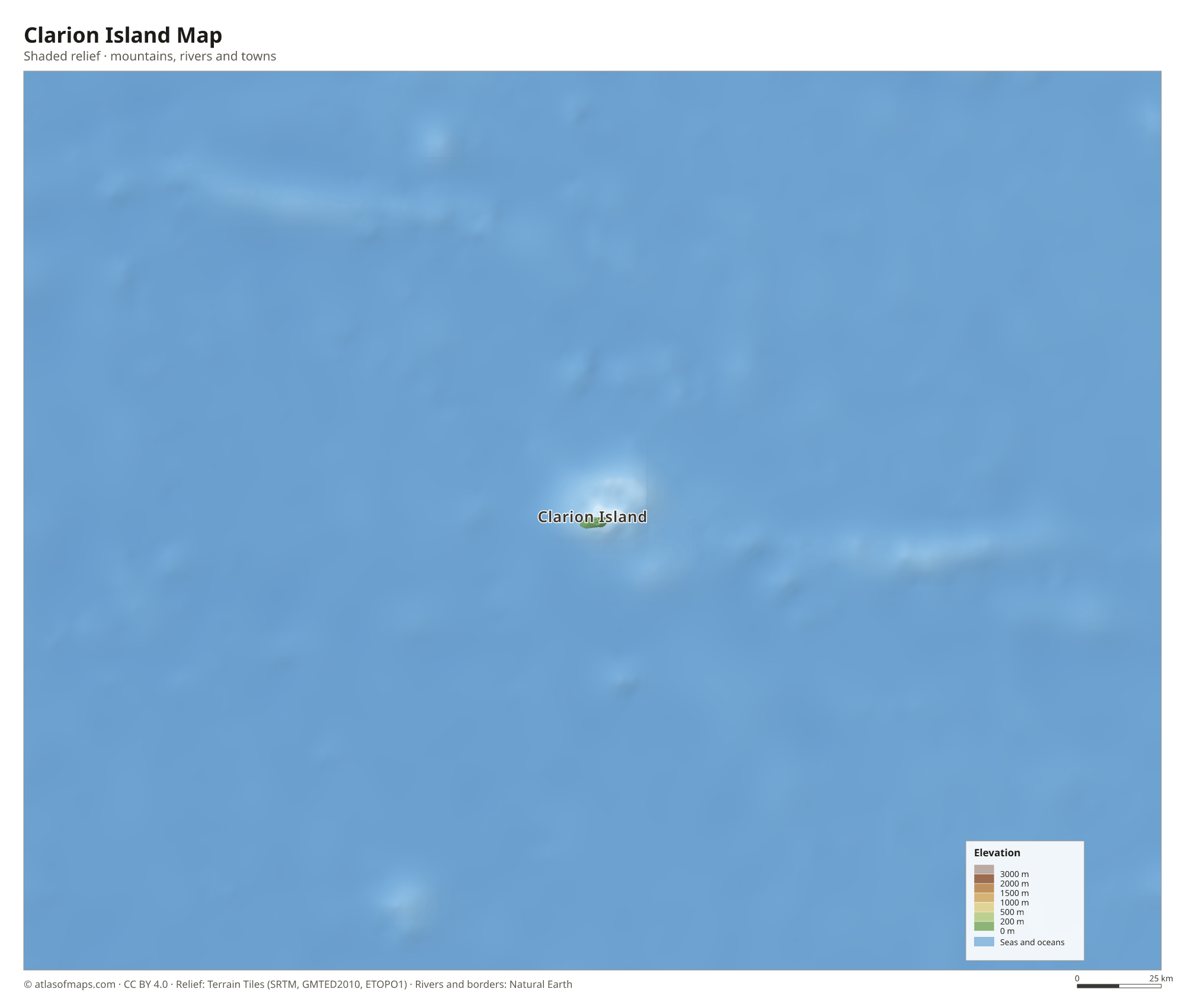 Clarion Island Map