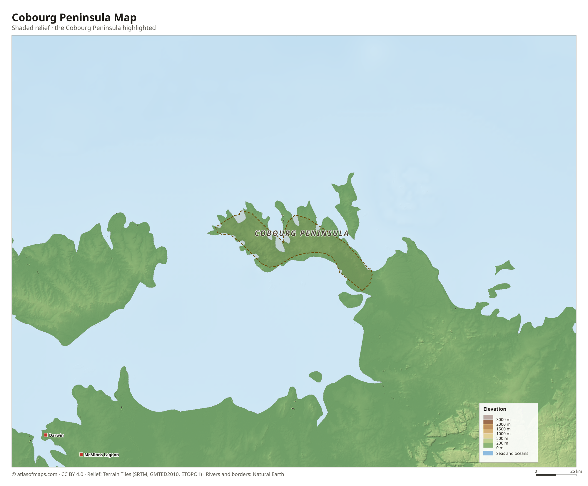 Cobourg Peninsula Map