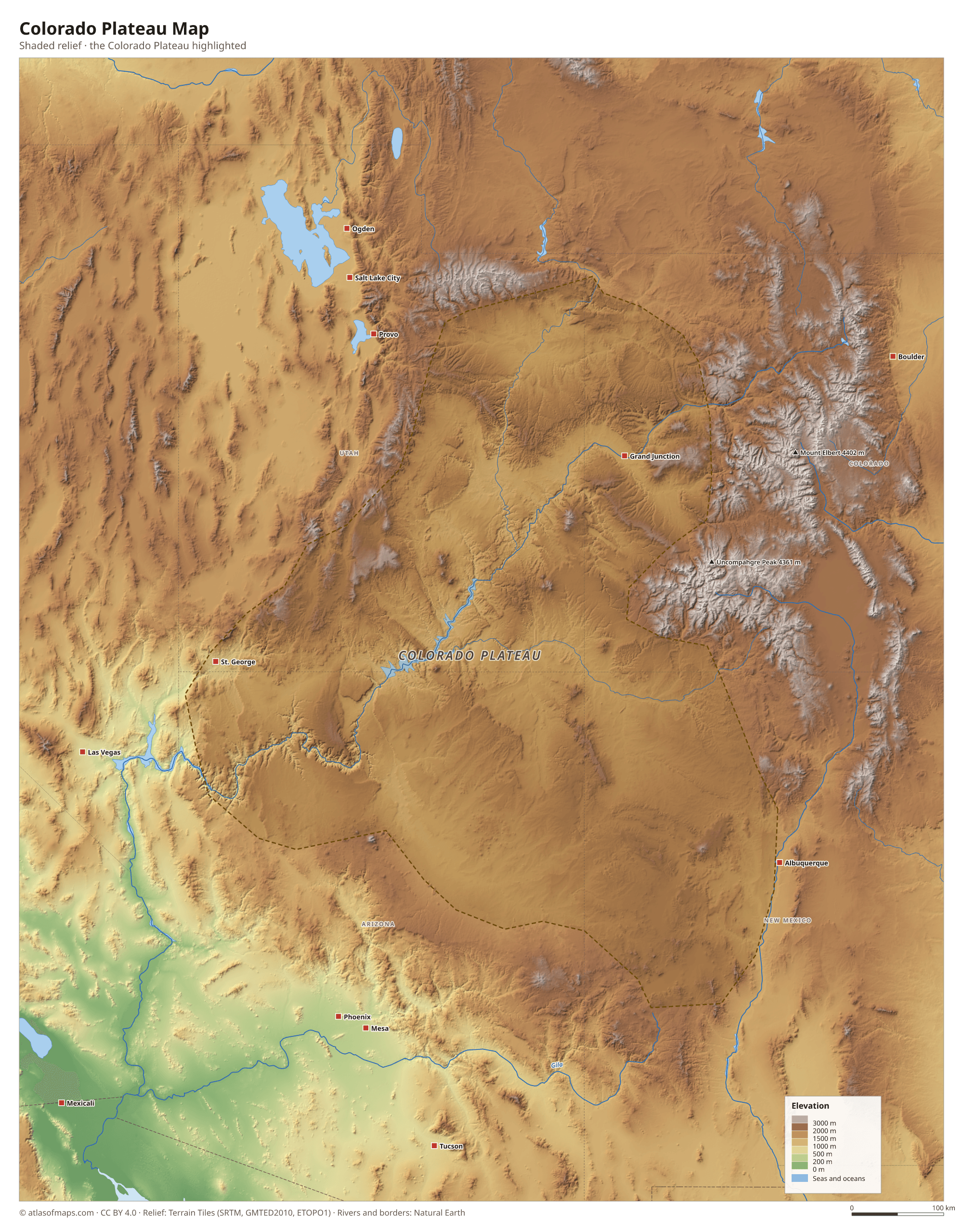 Colorado Plateau Map