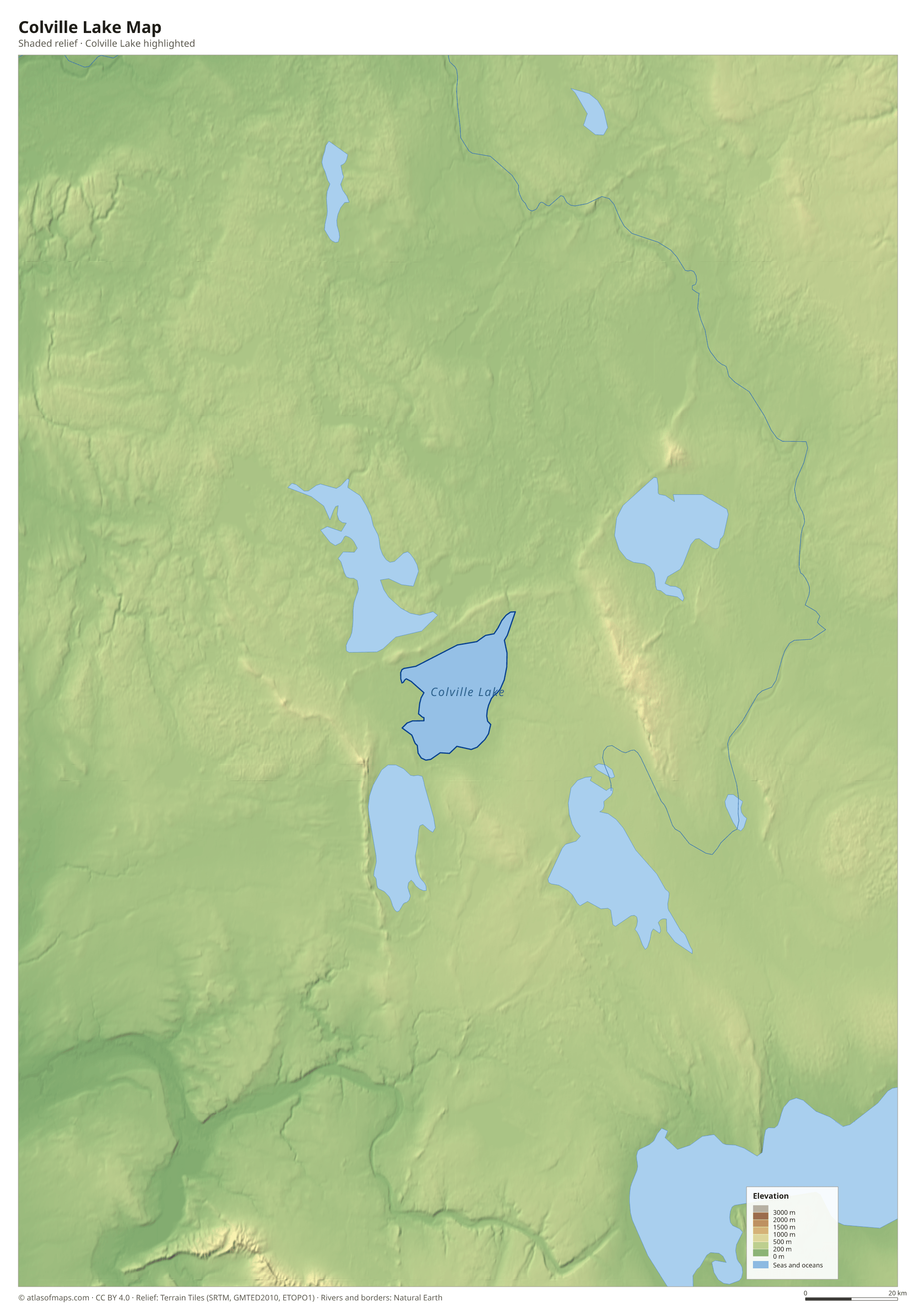 Colville Lake Map